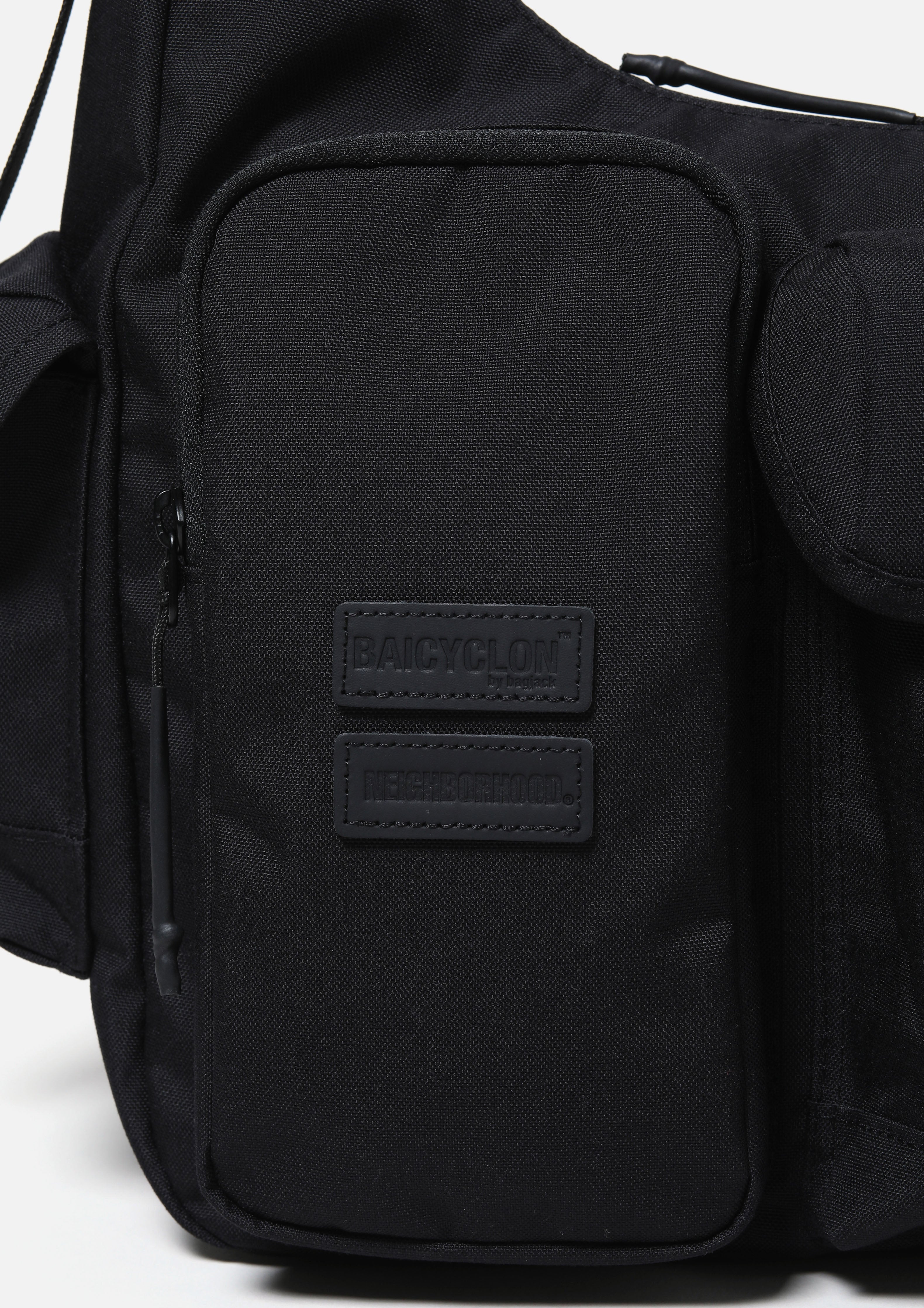 Neighborhood NH X Baicyclon Shoulder Bag Umhängetasche Schwarz