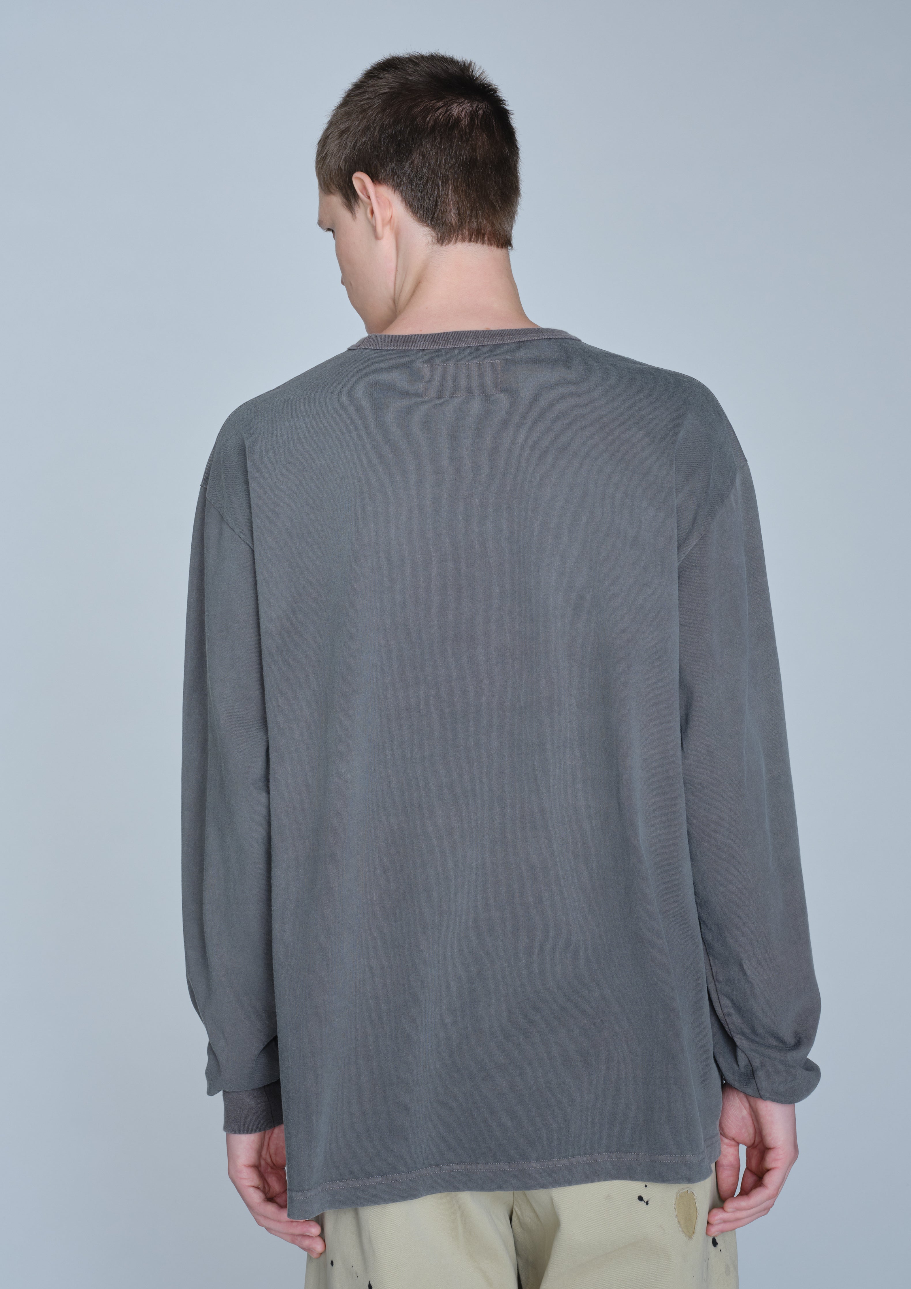 Neighborhood Pigment Crewneck LS Longsleeve Olive Drab Baumwolle