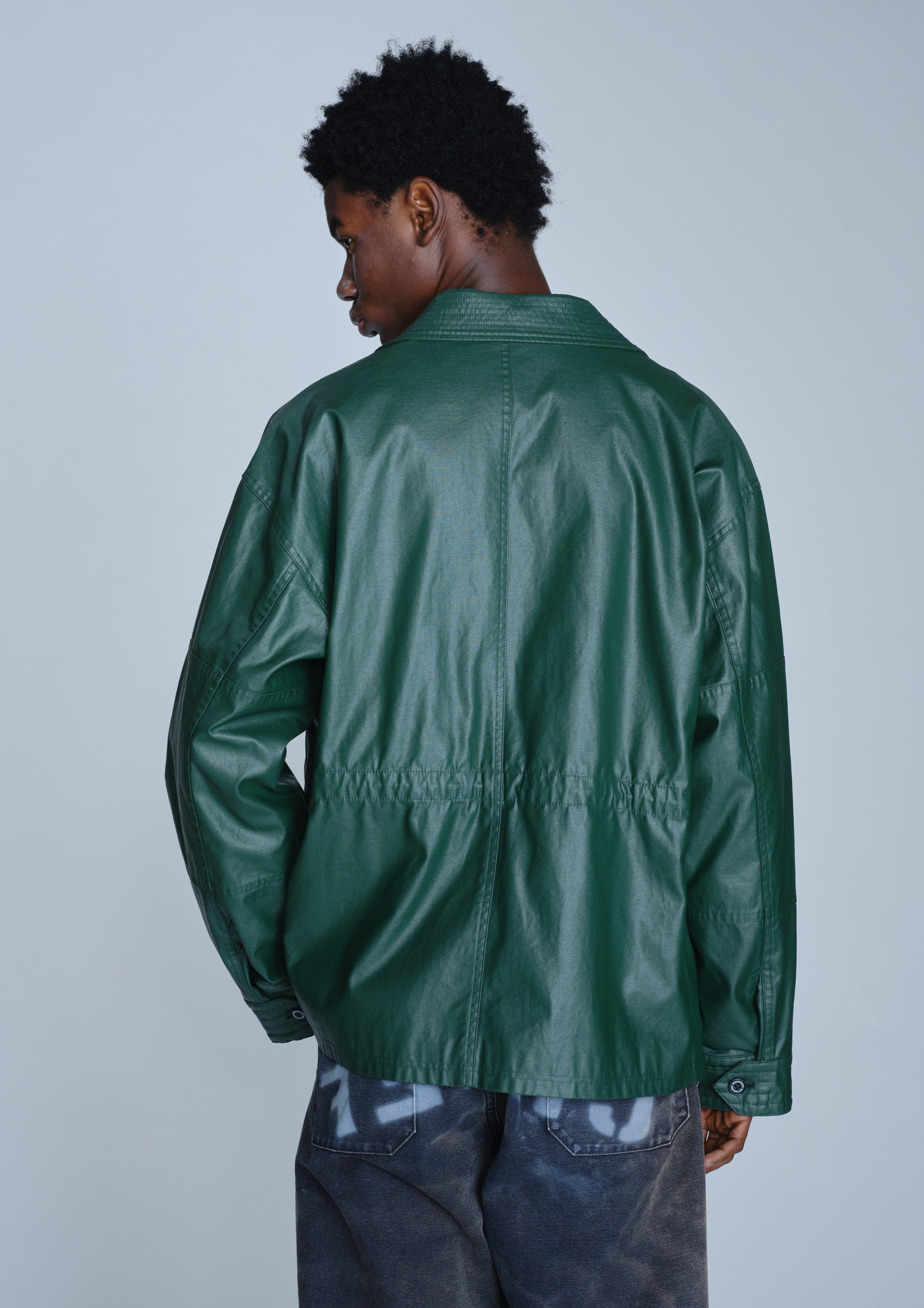 Neighborhood Coated M-43 Type Jacket Feldjacke Grün M Baumwolle