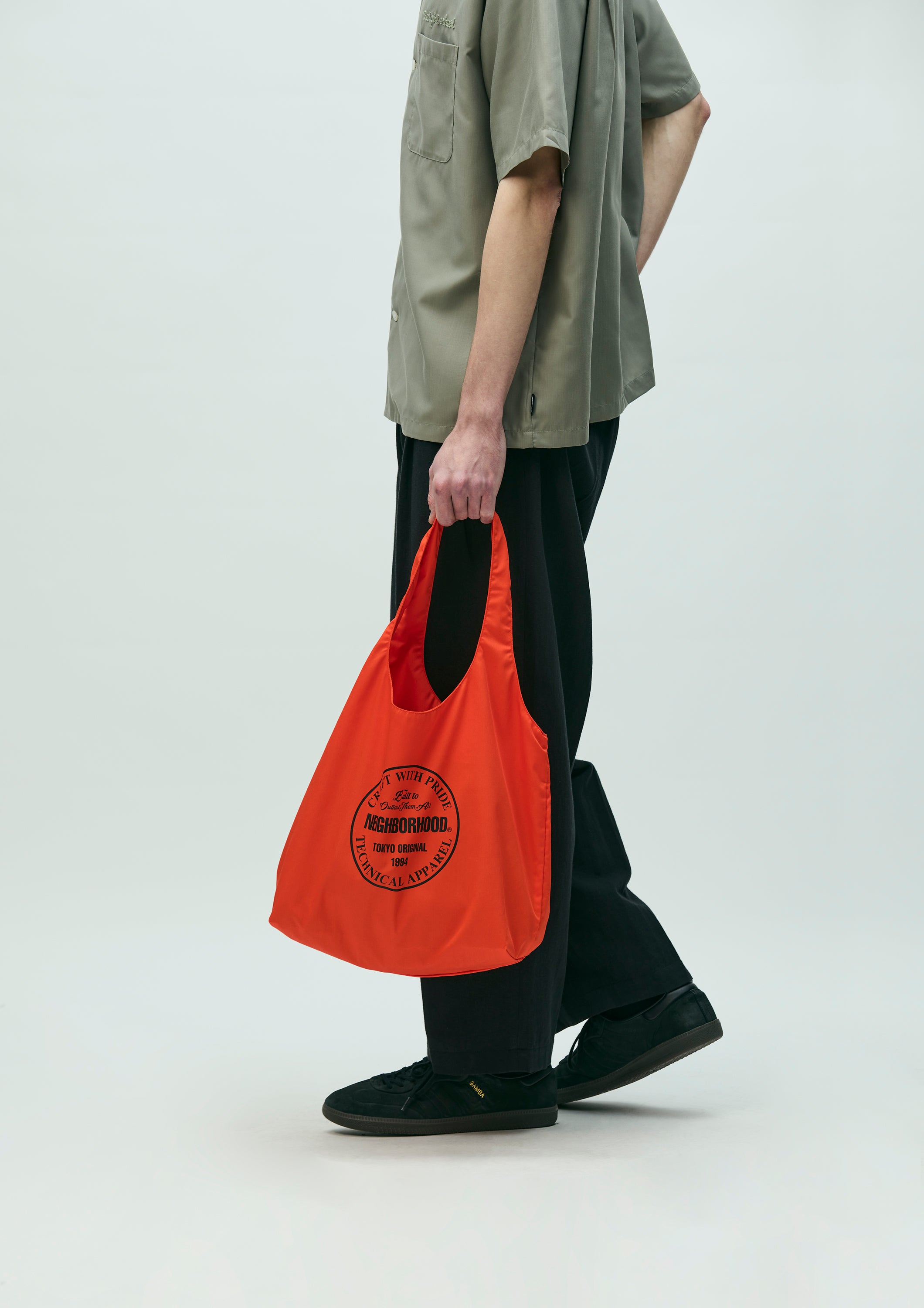 Neighborhood Logo Monk Bag Tasche Schwarz TC-Twill