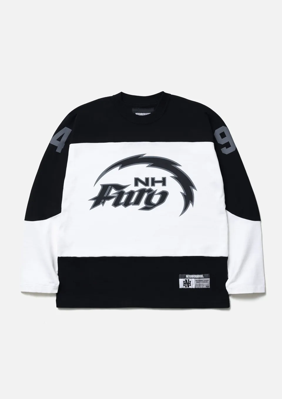 Neighborhood Hockey Shirt T-Shirt weiß Baumwolle bedruckt