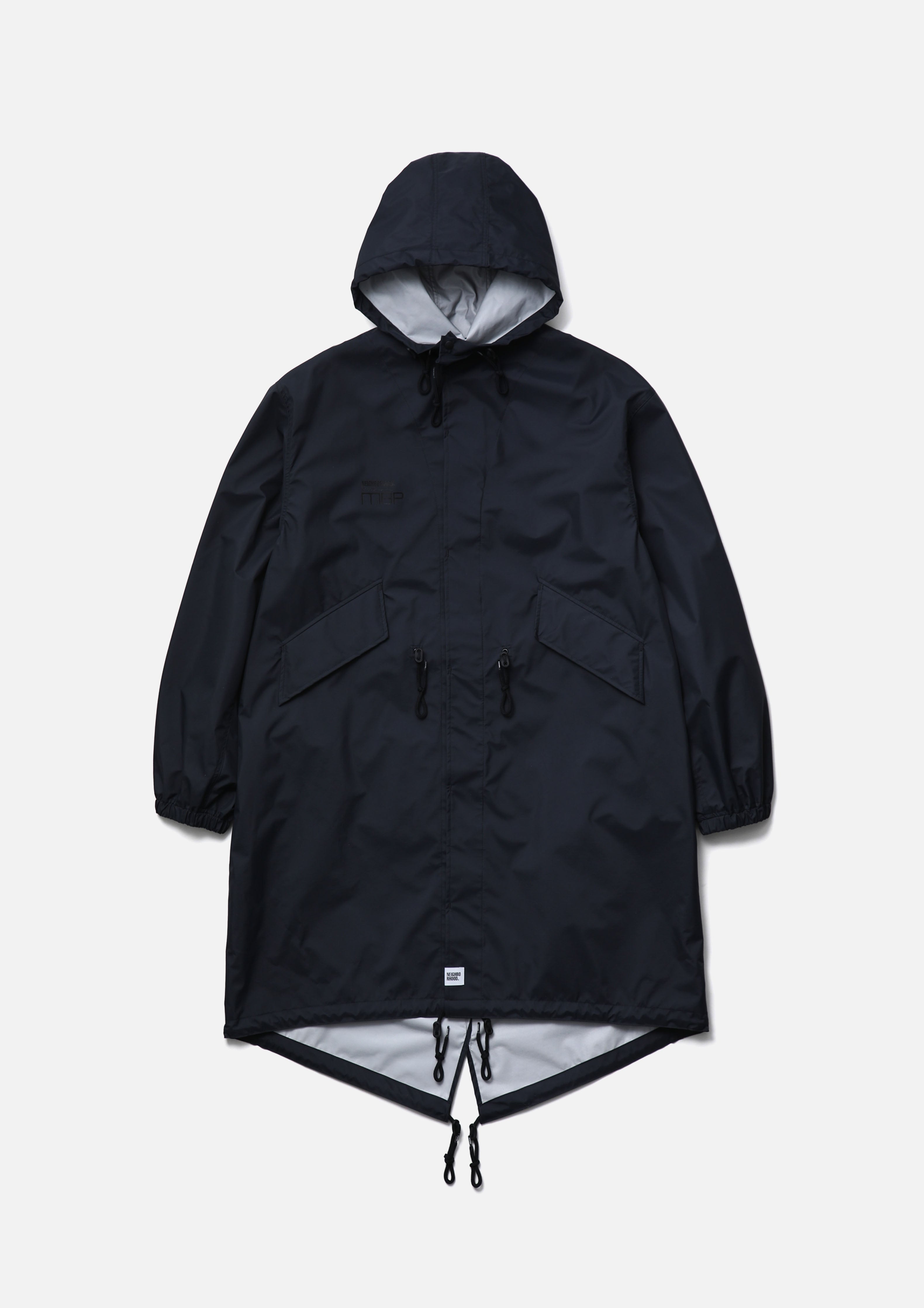 Neighborhood Map 3Layer Shell Coat Mantel Schwarz Wasserdicht