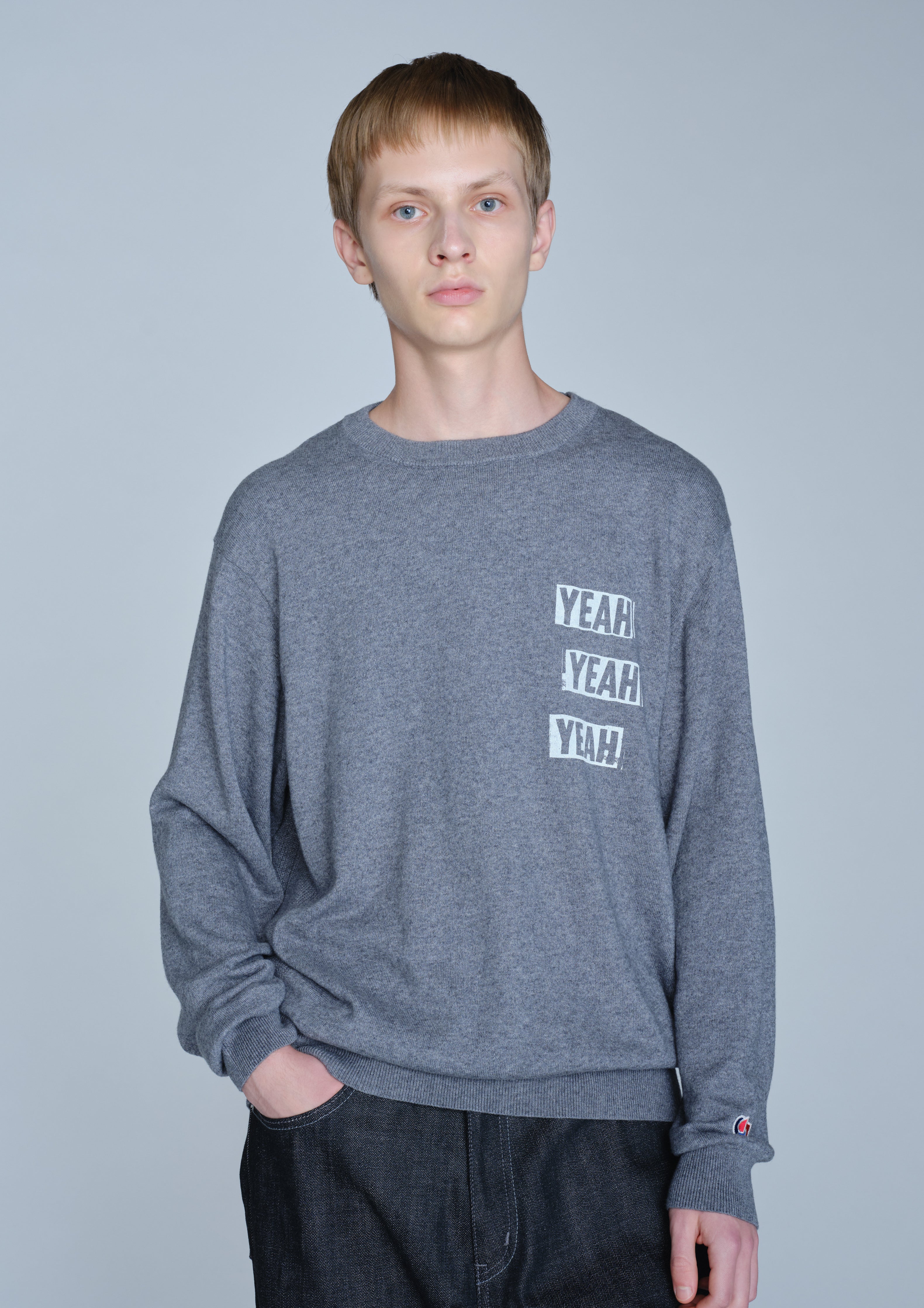 Neighborhood NH X Out Stand In Crewneck Pullover Grau