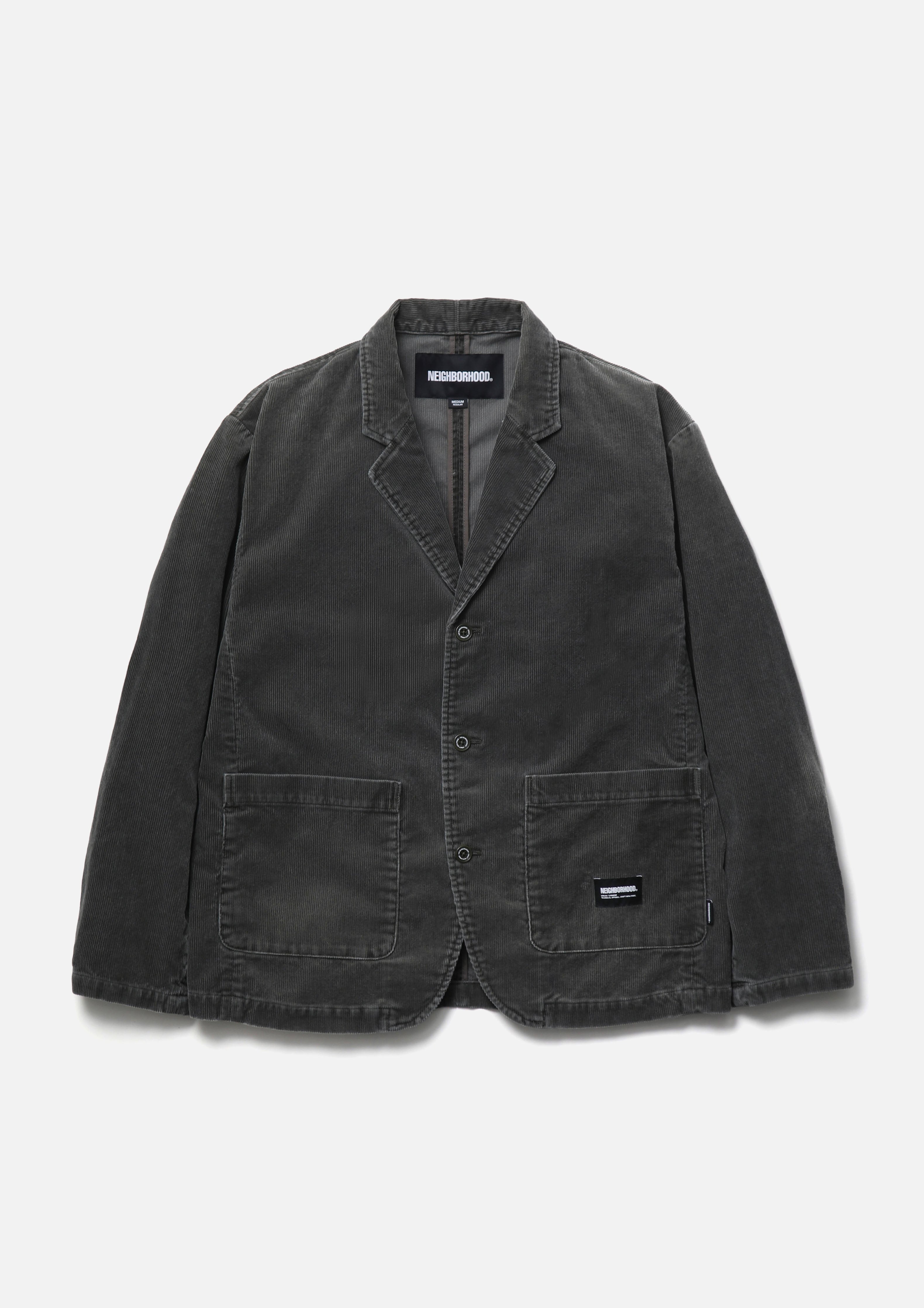 Neighborhood Washed Corduroy 3B Jacke Olive Drab Cord