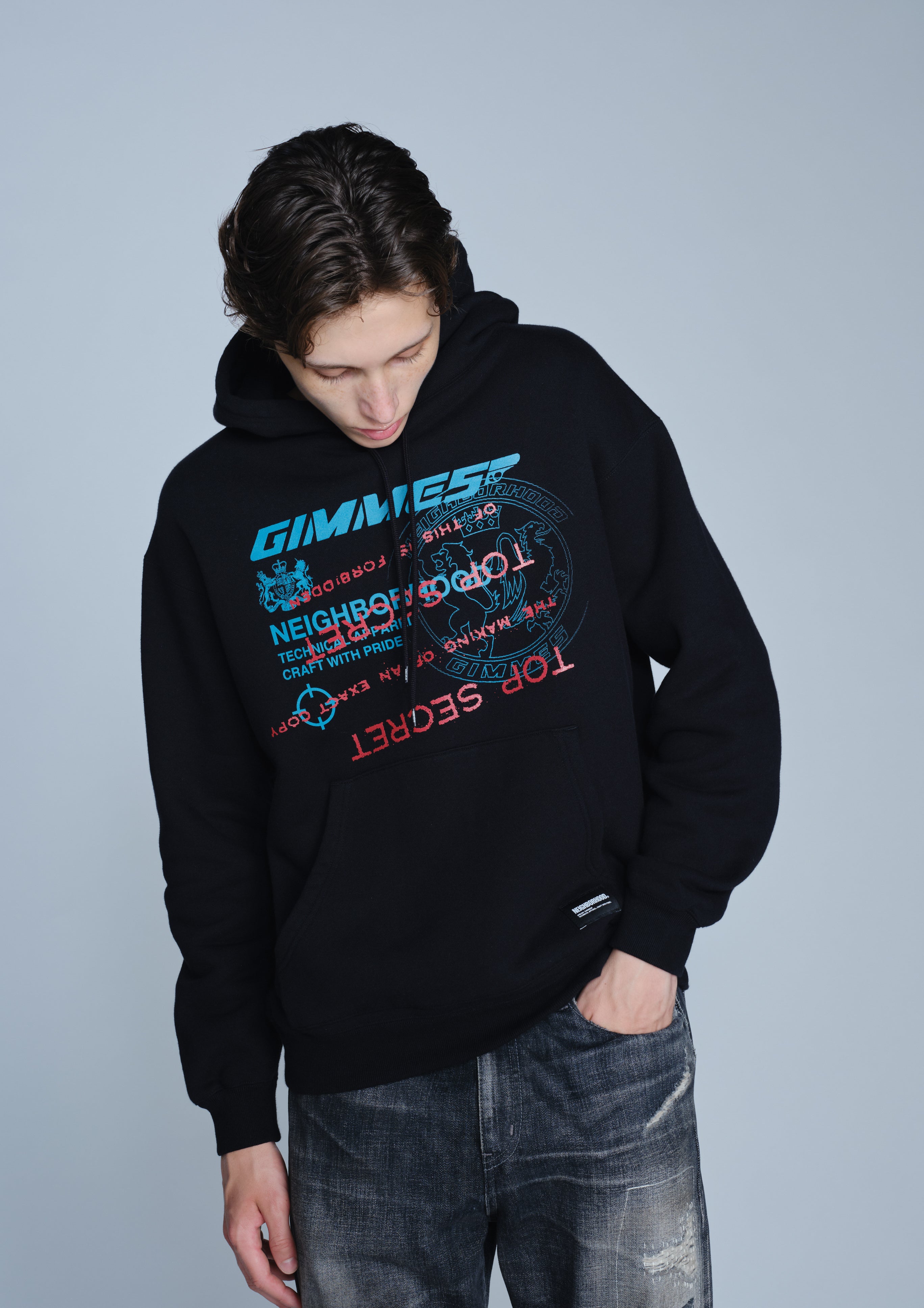 Neighborhood x Gimme Five Sweat Hoodie Schwarz
