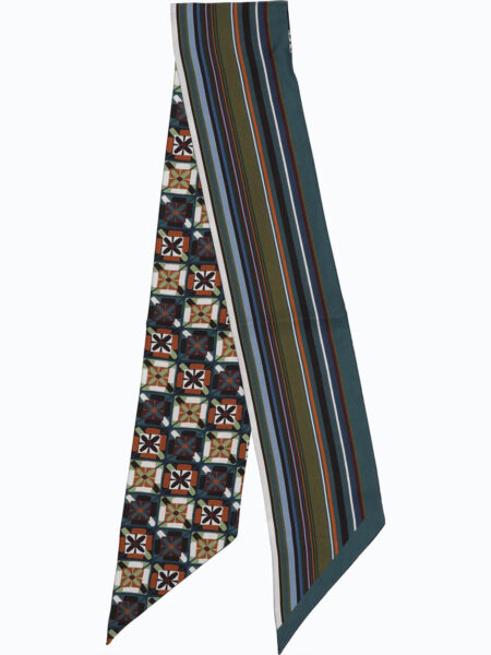Barbieri Fancy Twilly Seidenband schmal gemustert