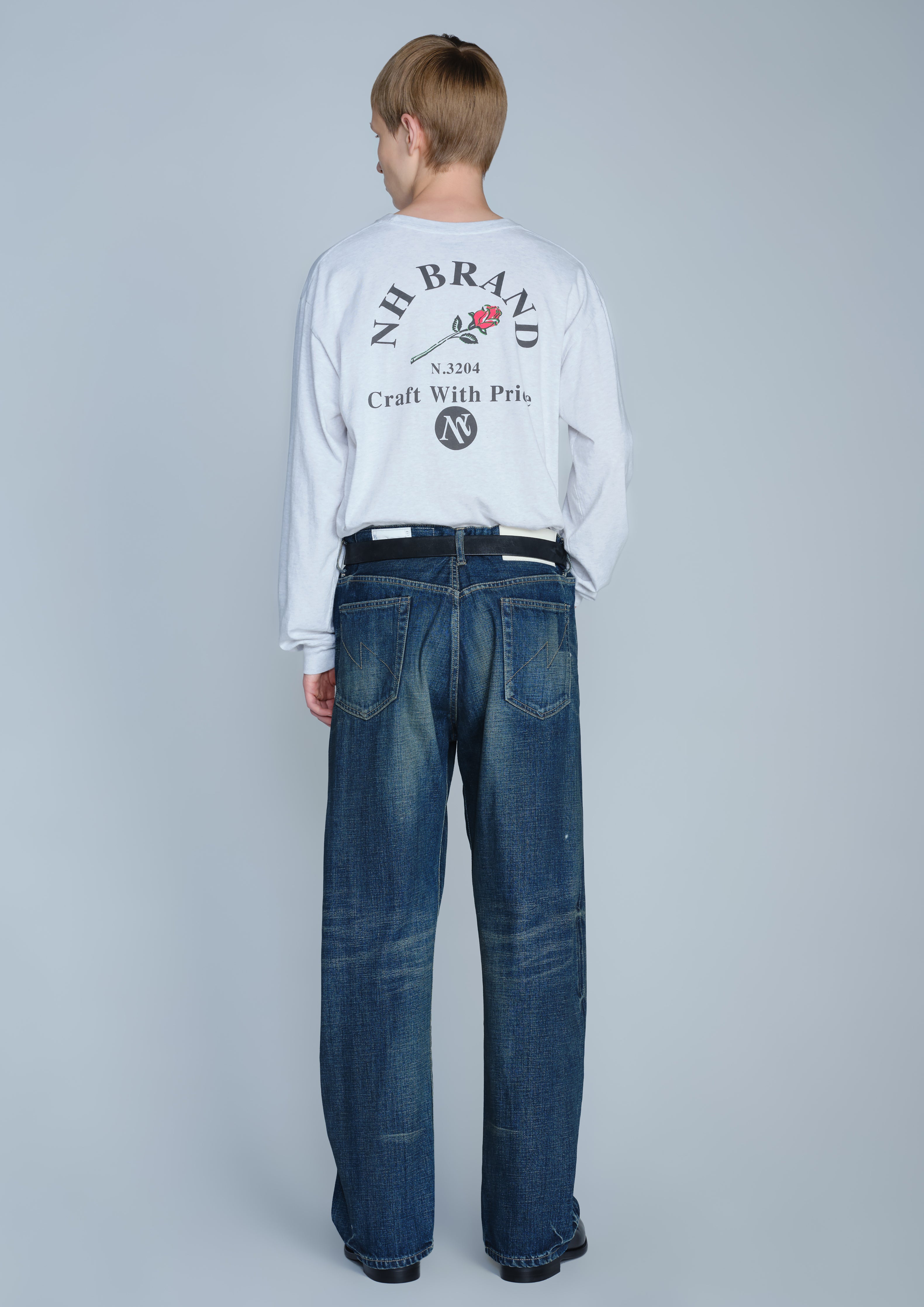 Neighborhood Washed Denim Full Cut Pants Jeans Indigo