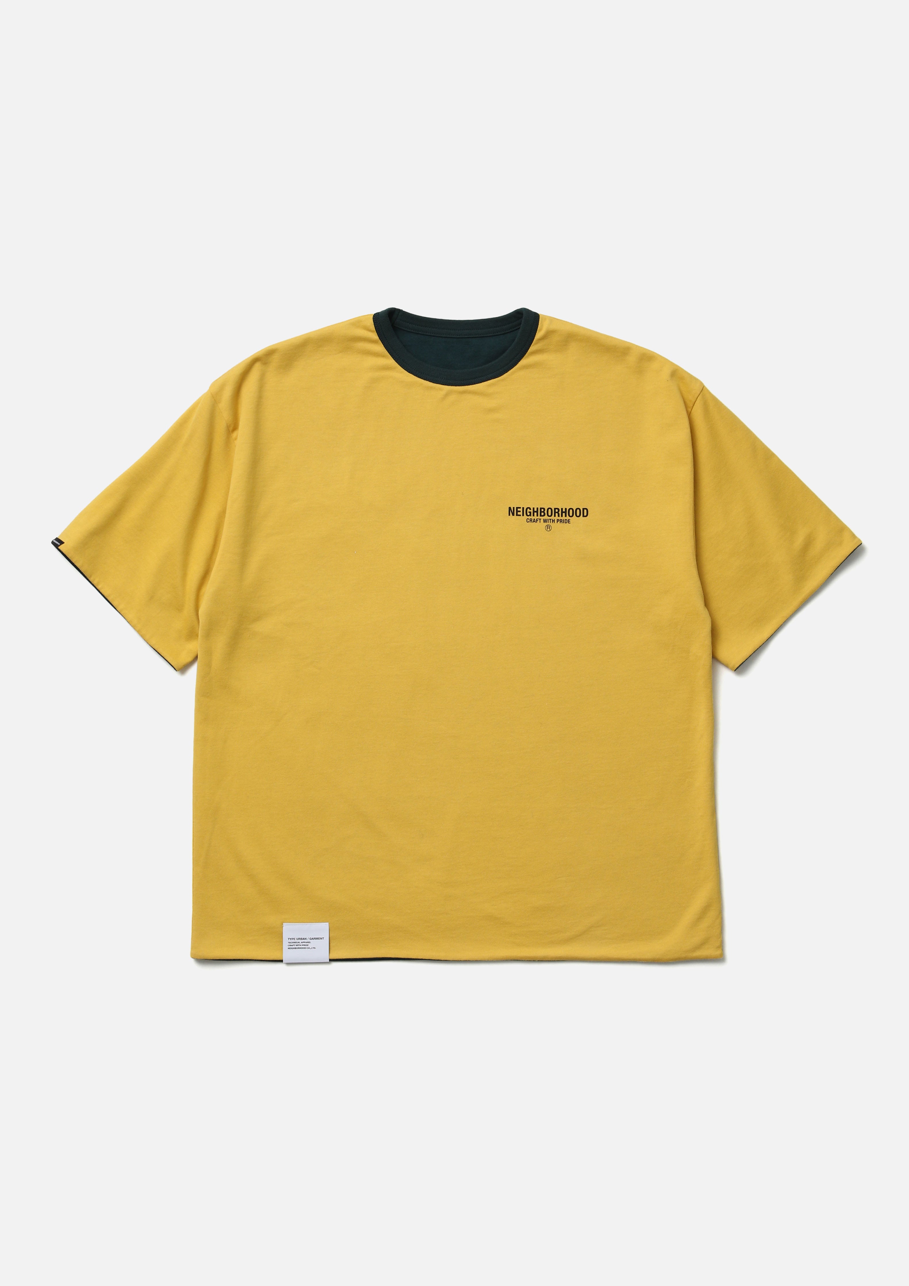 Neighborhood Reversible Crewneck SS T-Shirt Schwarz Wende