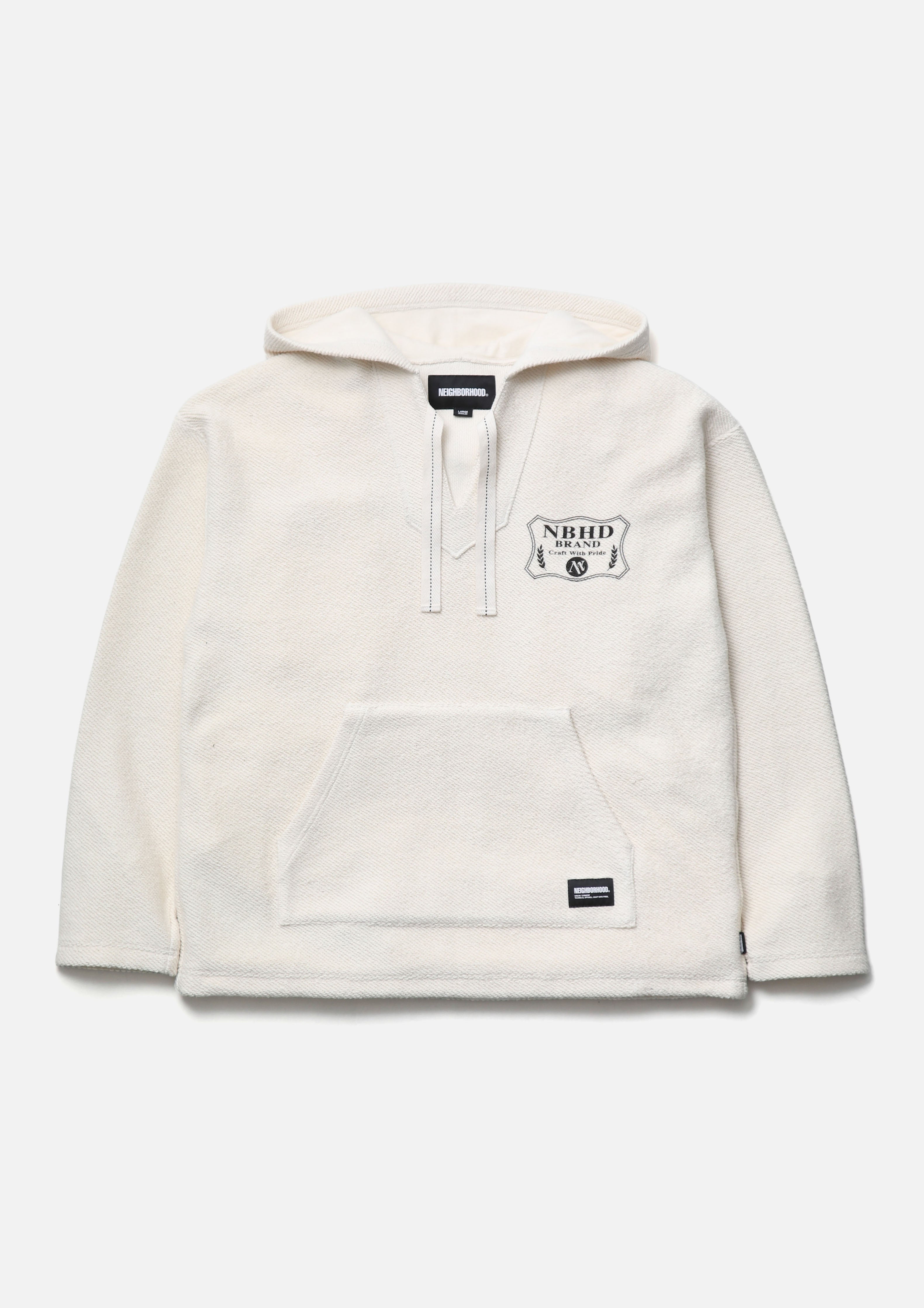 Neighborhood Baja Hoodie Kapuzenpullover Charcoal Baumwolle