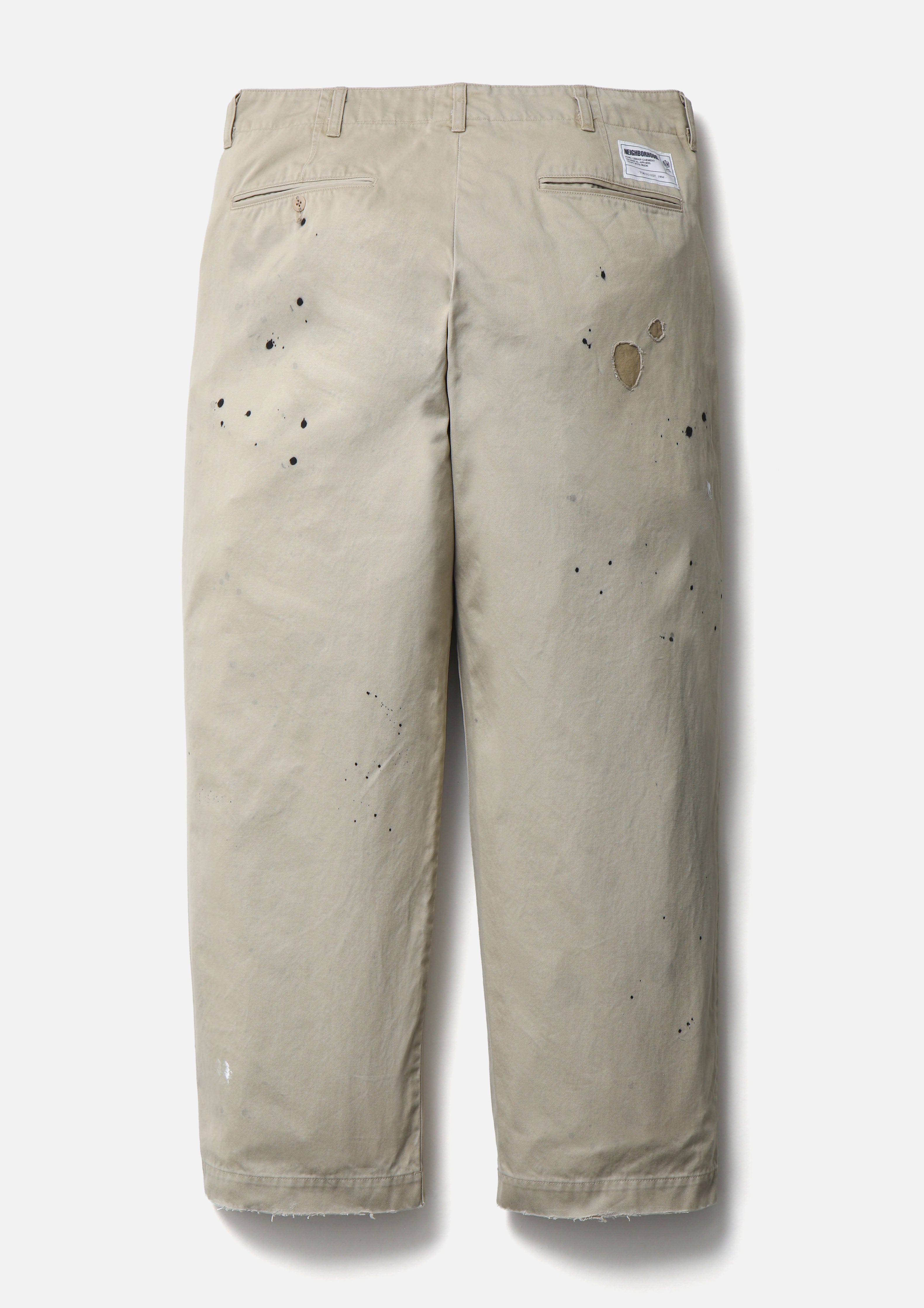 Neighborhood Savage Chino Pants Chinohose Beige Used Baumwolle