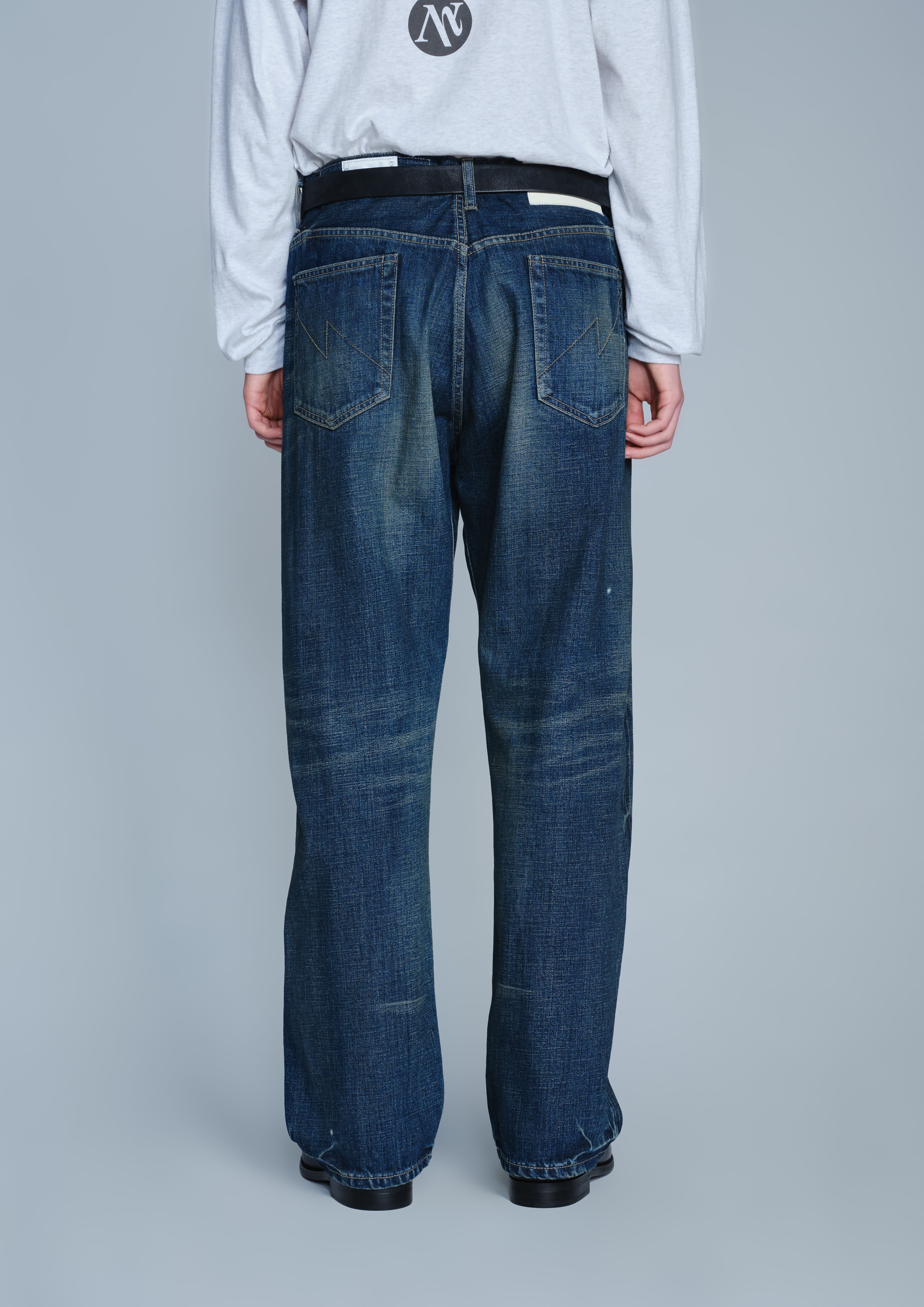 Neighborhood Washed Denim Full Cut Pants Jeans Indigo