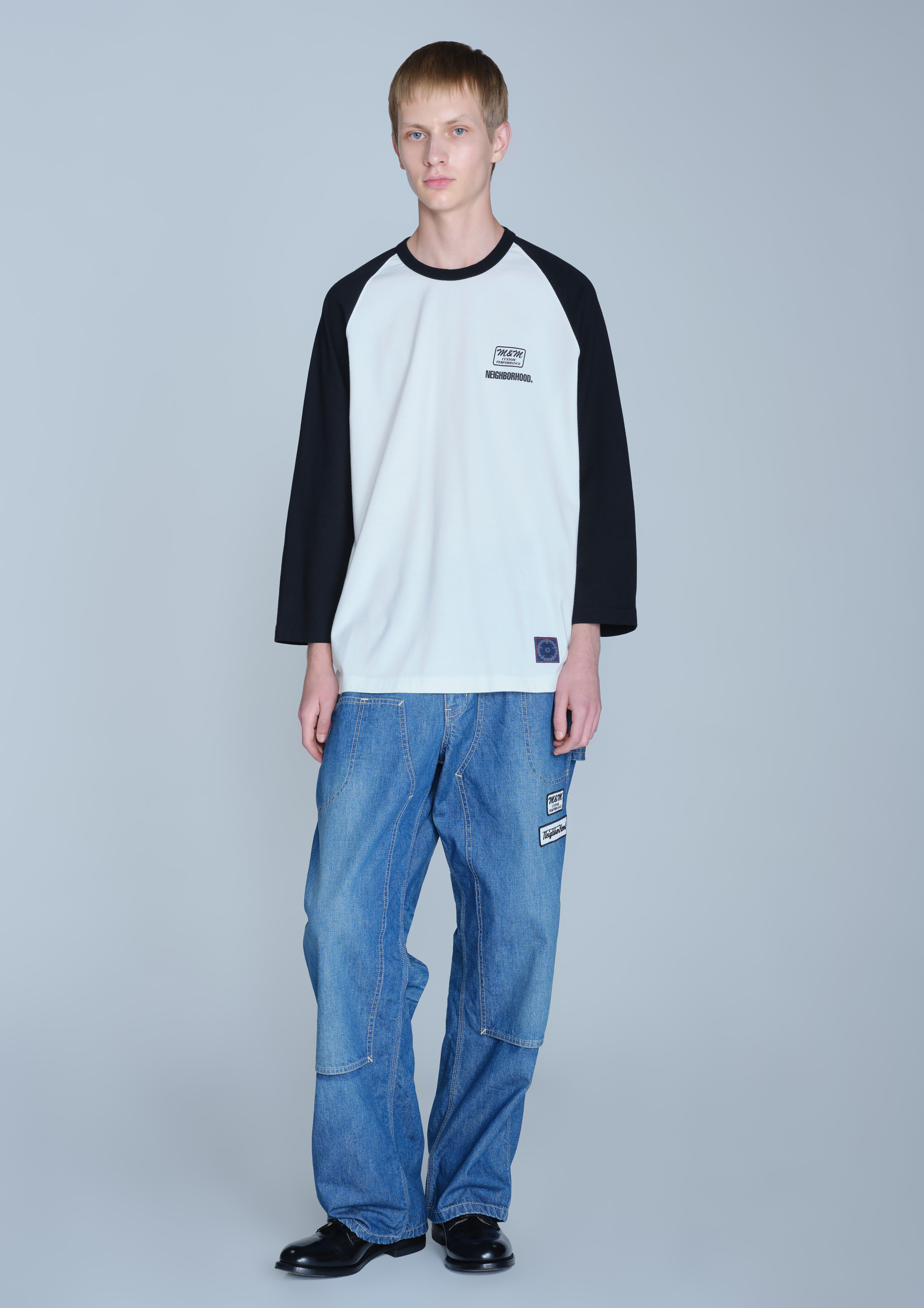 Neighborhood NH X M&M Classic Raglan 3Q Shirt Navy M