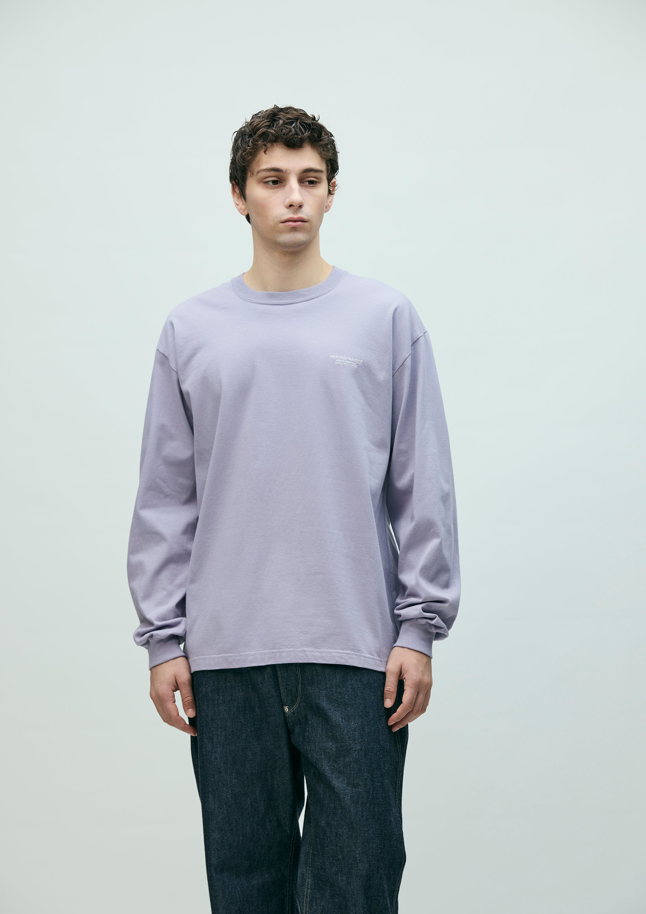 Neighborhood NH Tee LS-6 Longsleeve Grau Baumwolle