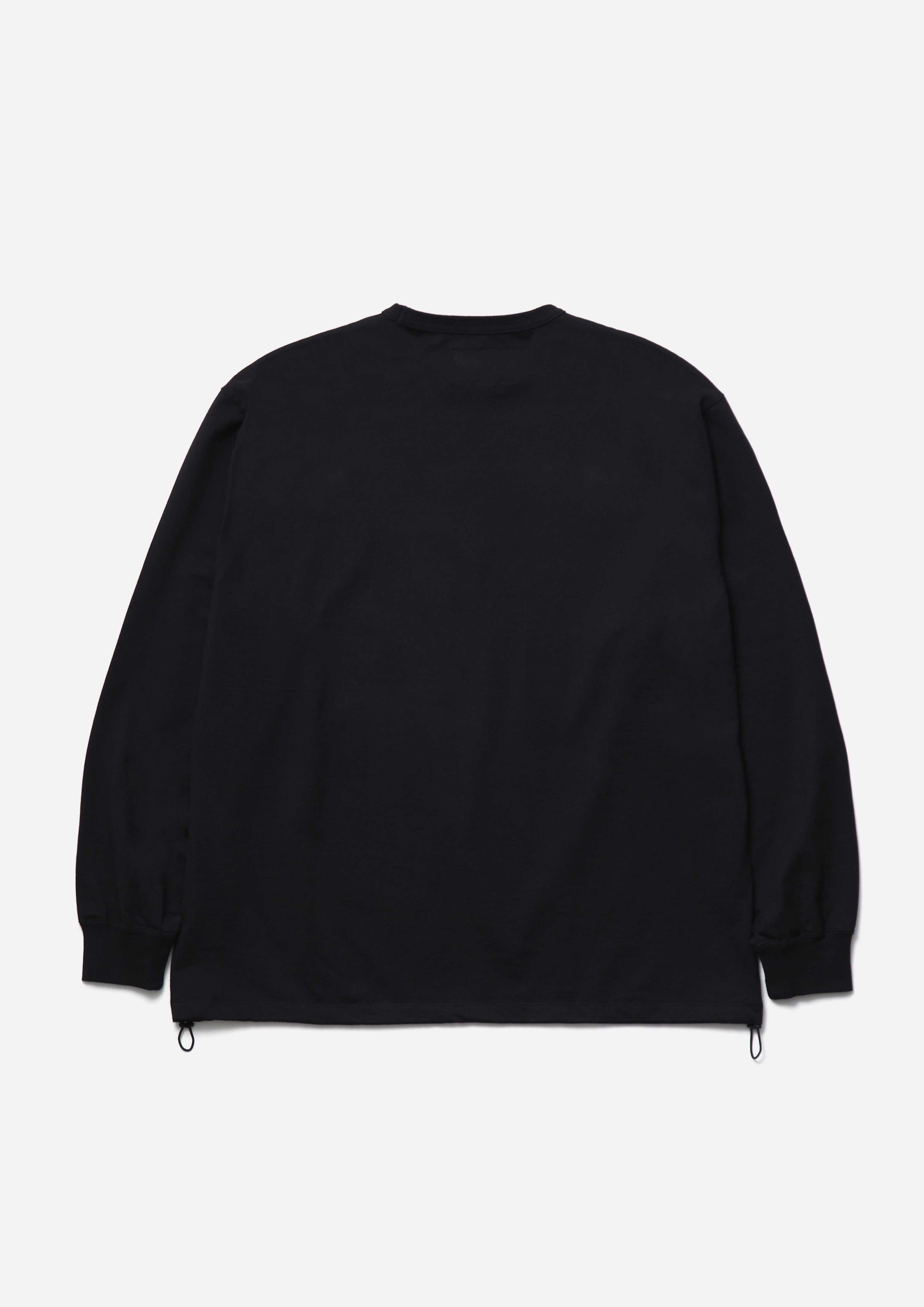 Neighborhood Map Crewneck LS Langarmshirt Schwarz Baumwolle
