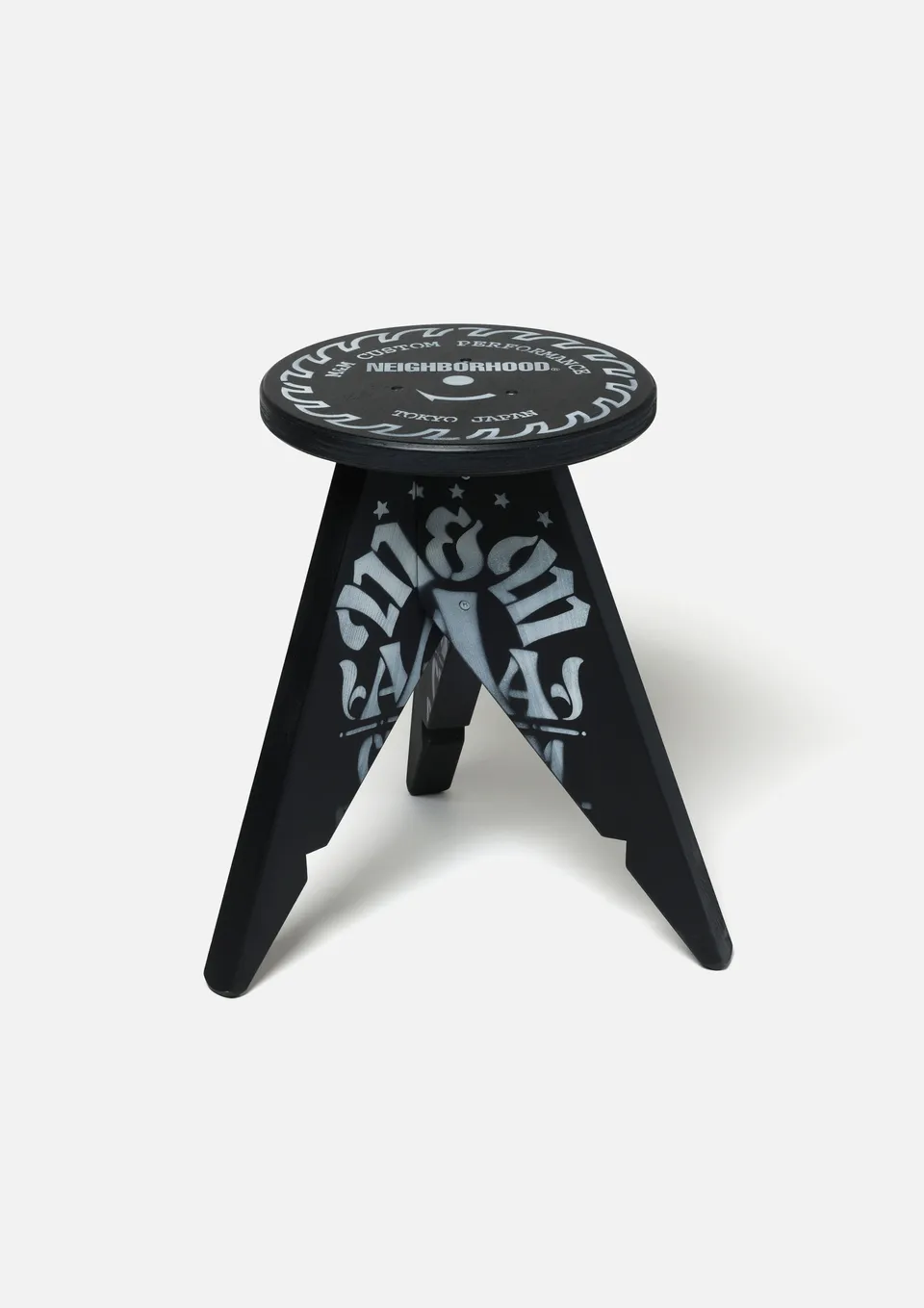 Neighborhood NH x M&M Stool-2 Hocker Schwarz Holz
