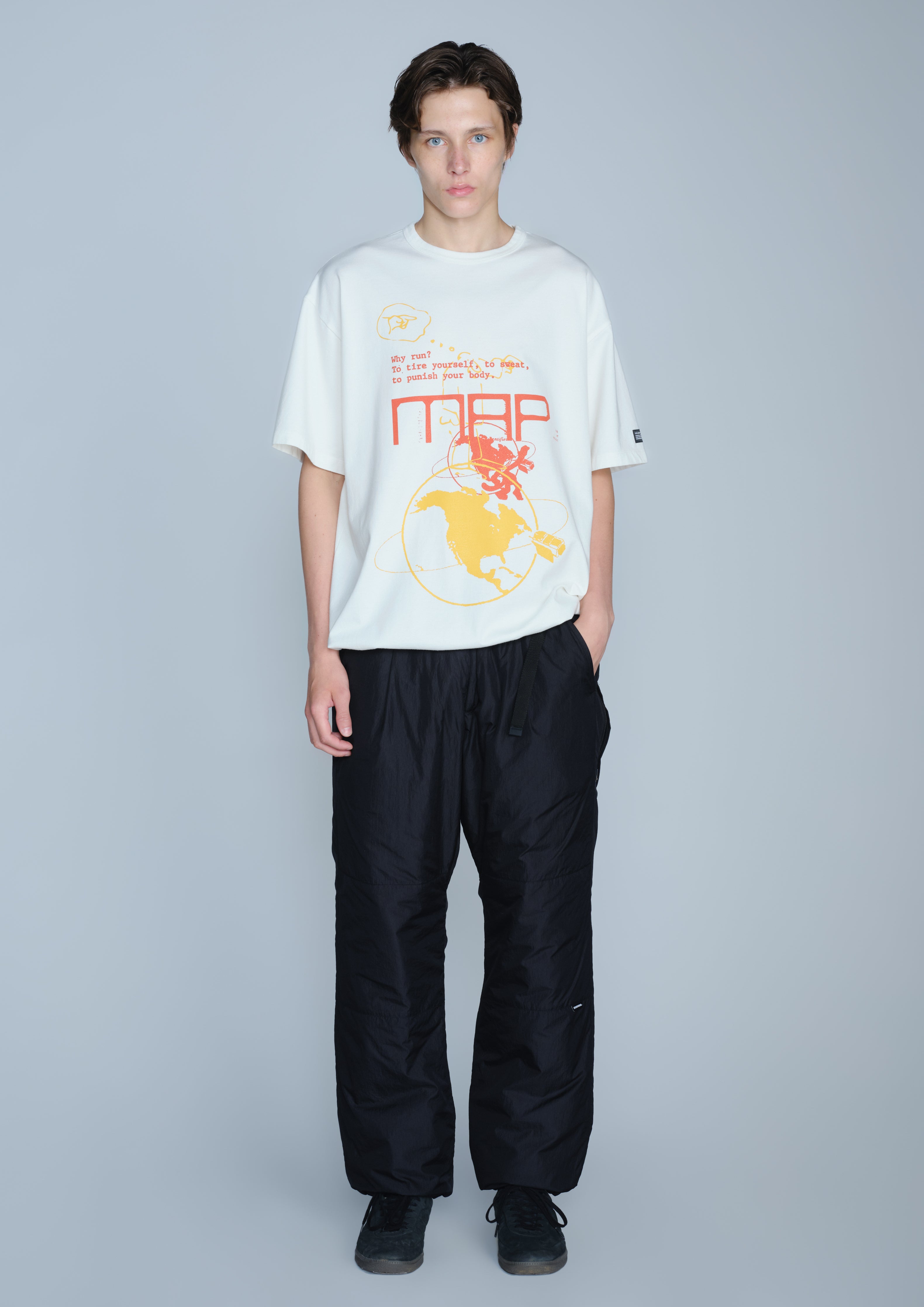 Neighborhood Map Crewneck SS T-Shirt Weiß Baumwolle