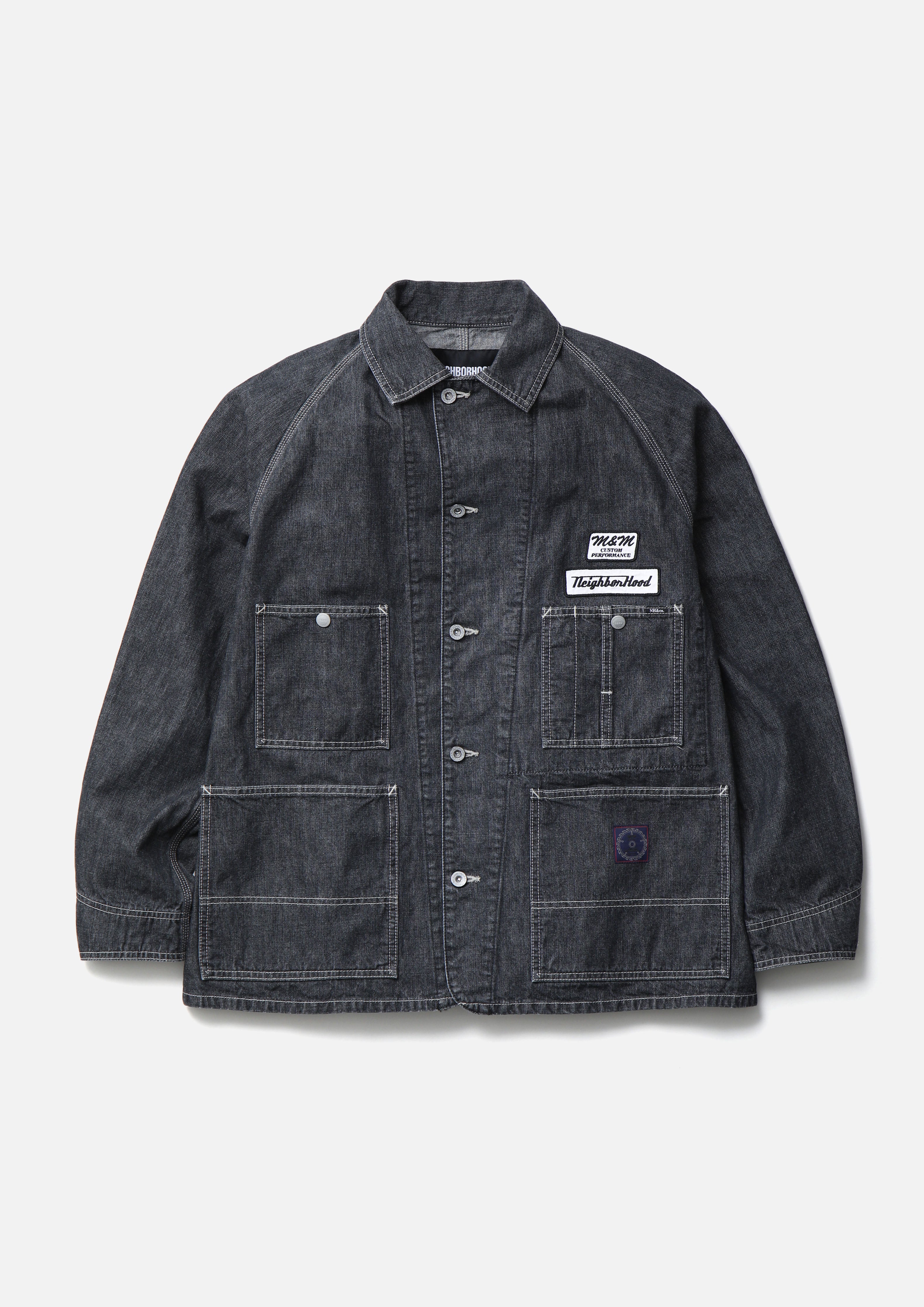 Neighborhood NH x M&M Coverall Jacke Jeans Indigo 11oz