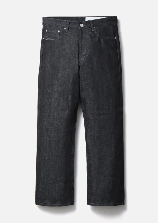 Neighborhood Rigid Denim Full Cut Pants Jeans Schwarz