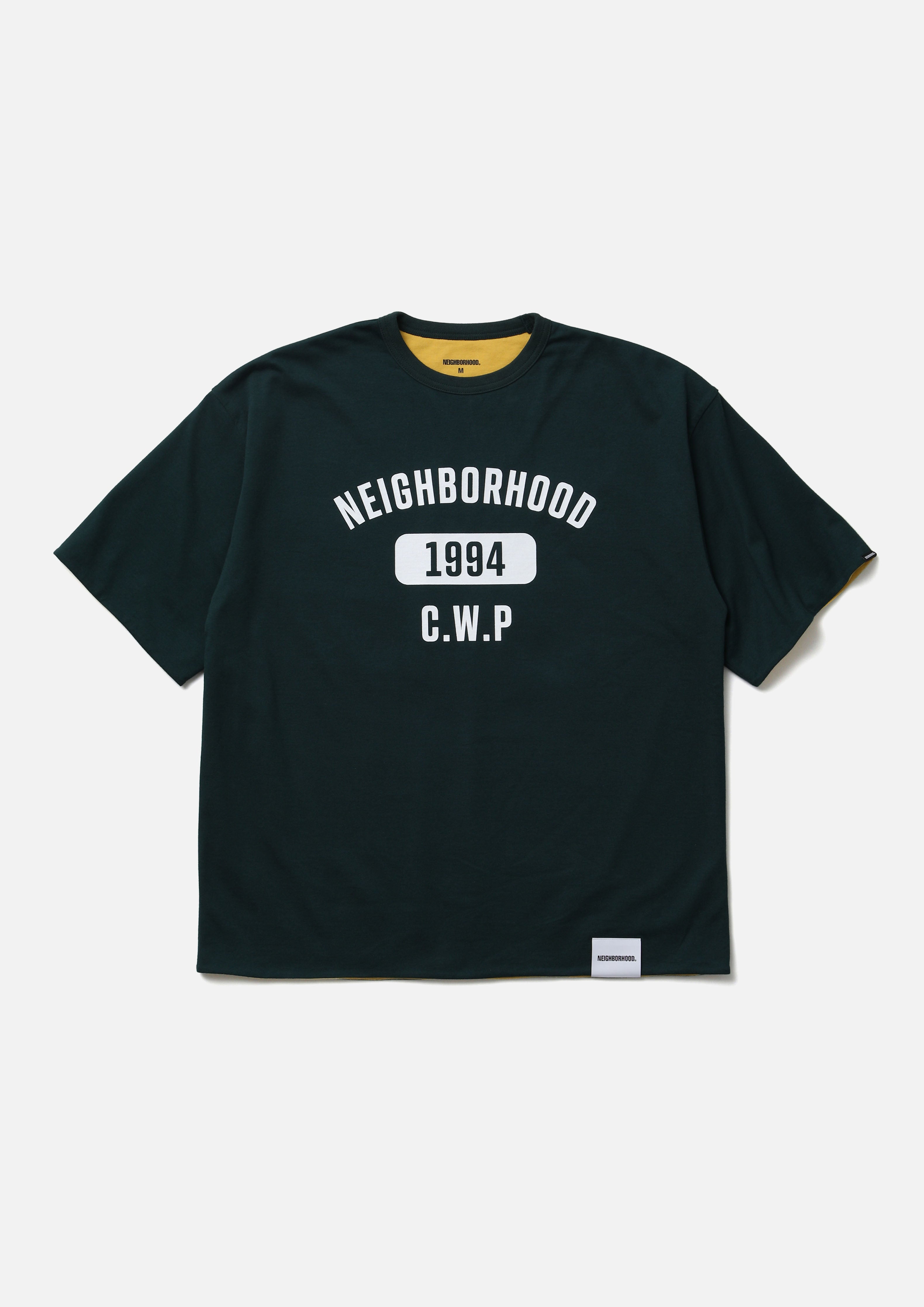 Neighborhood Reversible Crewneck SS T-Shirt Schwarz Wende
