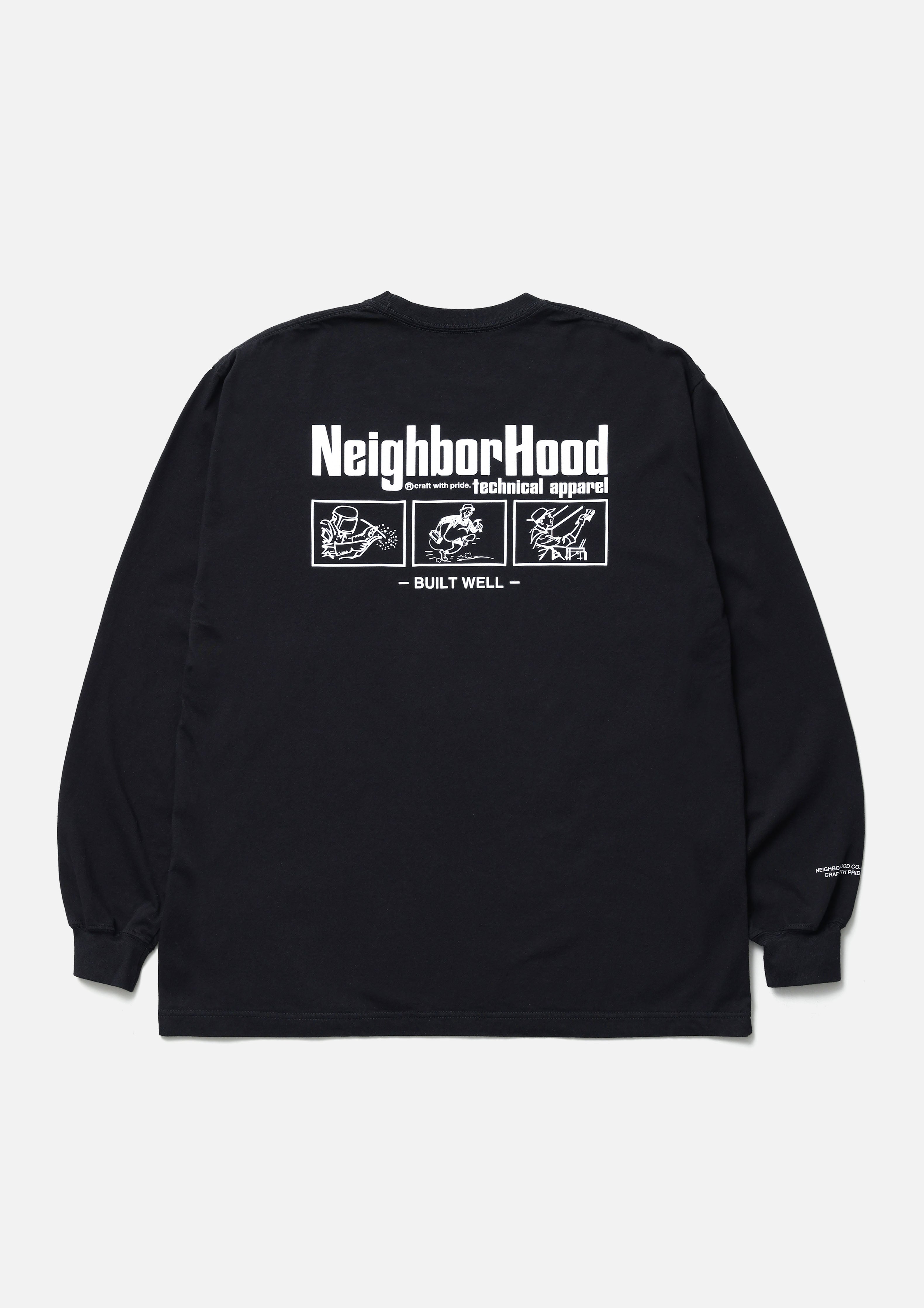 Neighborhood NH Tee LS-14 Langarmshirt Charcoal Baumwolle