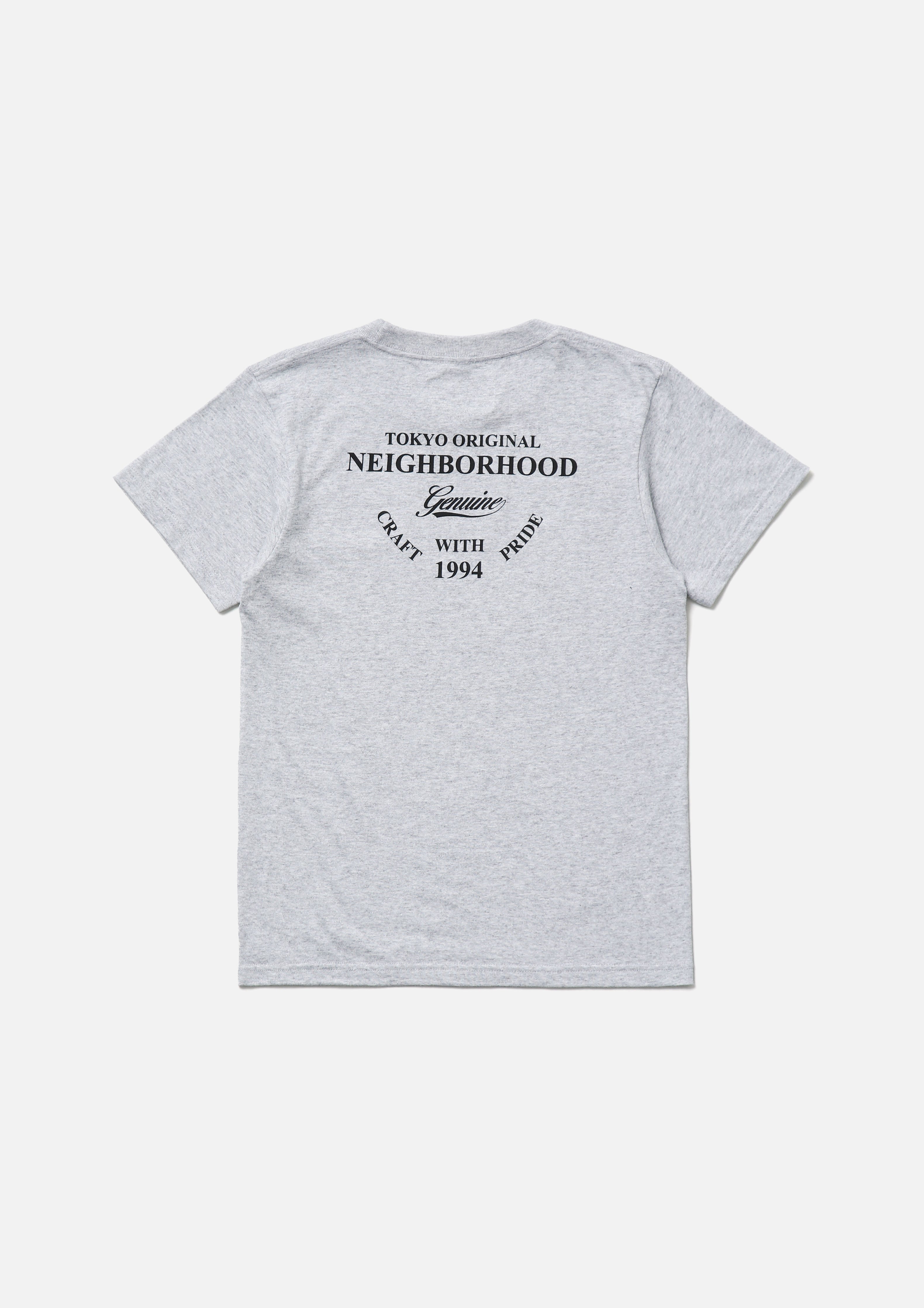 Neighborhood OT Tee SS-7 Kinder T-Shirt Grau Heavyweight