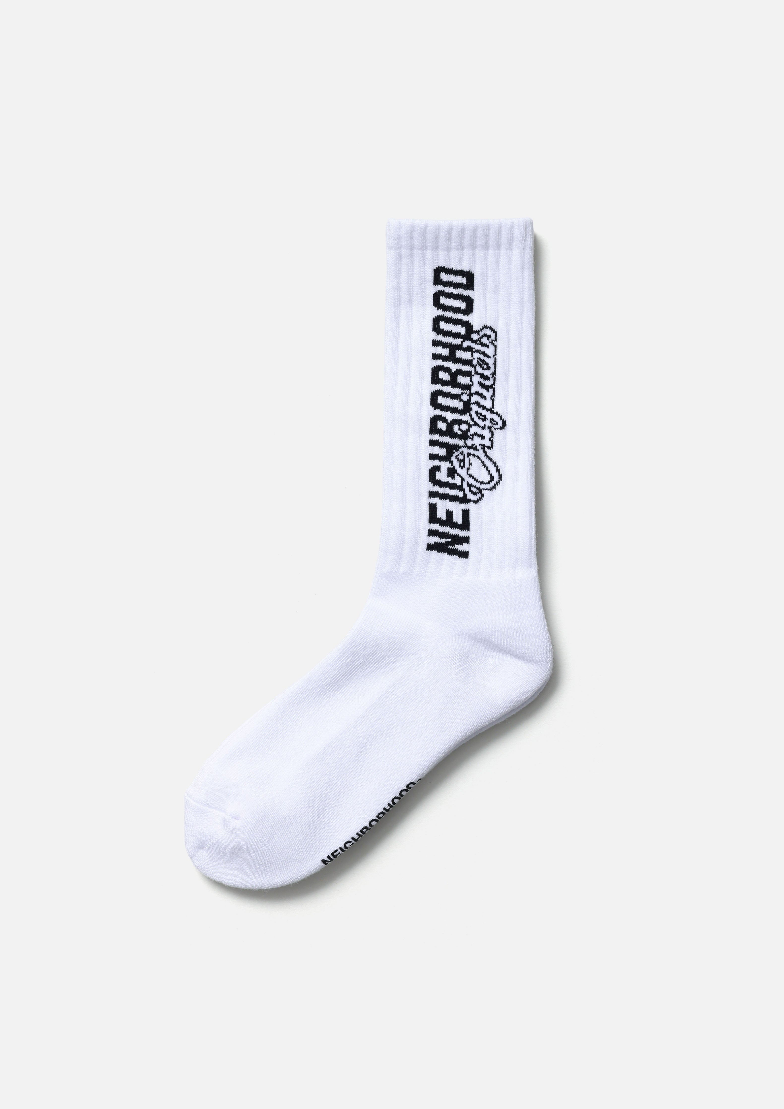 Neighborhood Logo Socks Socken Schwarz Baumwolle