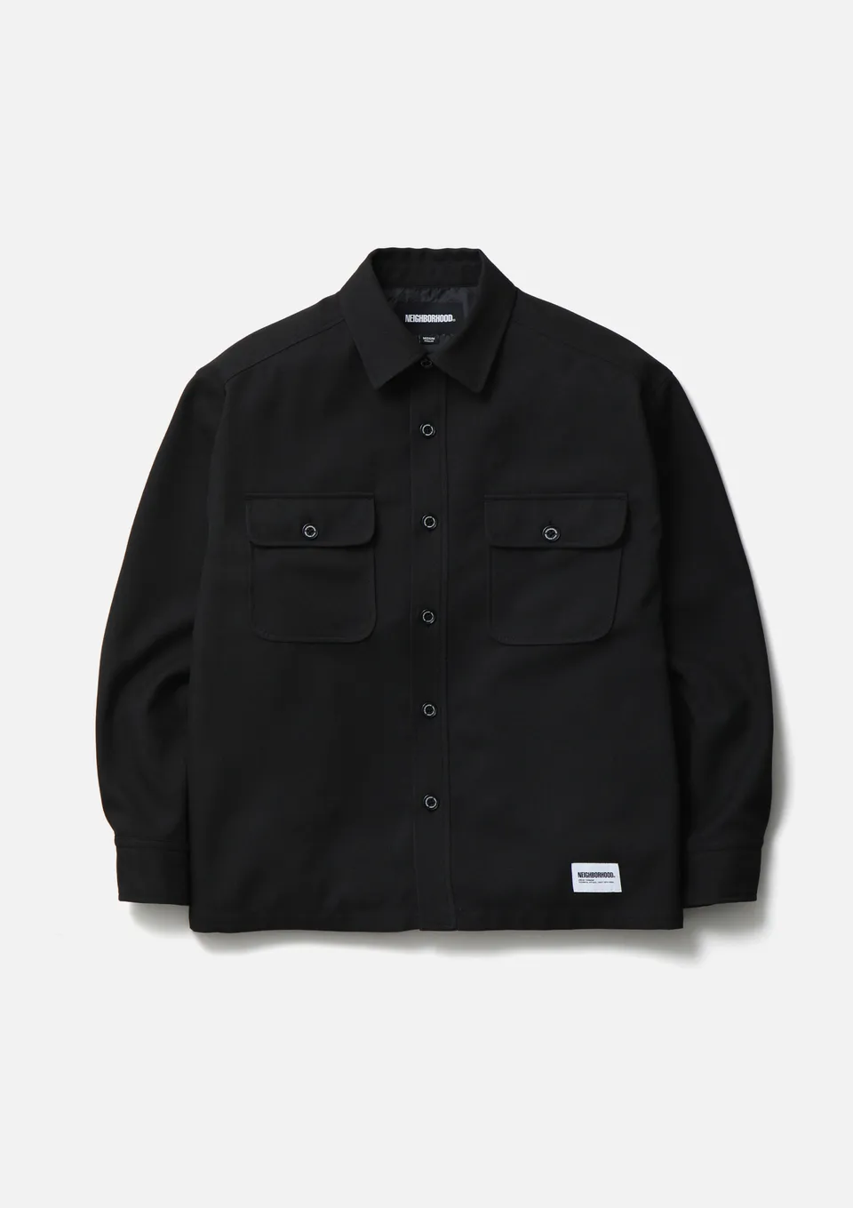 Neighborhood CPO Shirt LS Überhemd Black Tech-Tweed