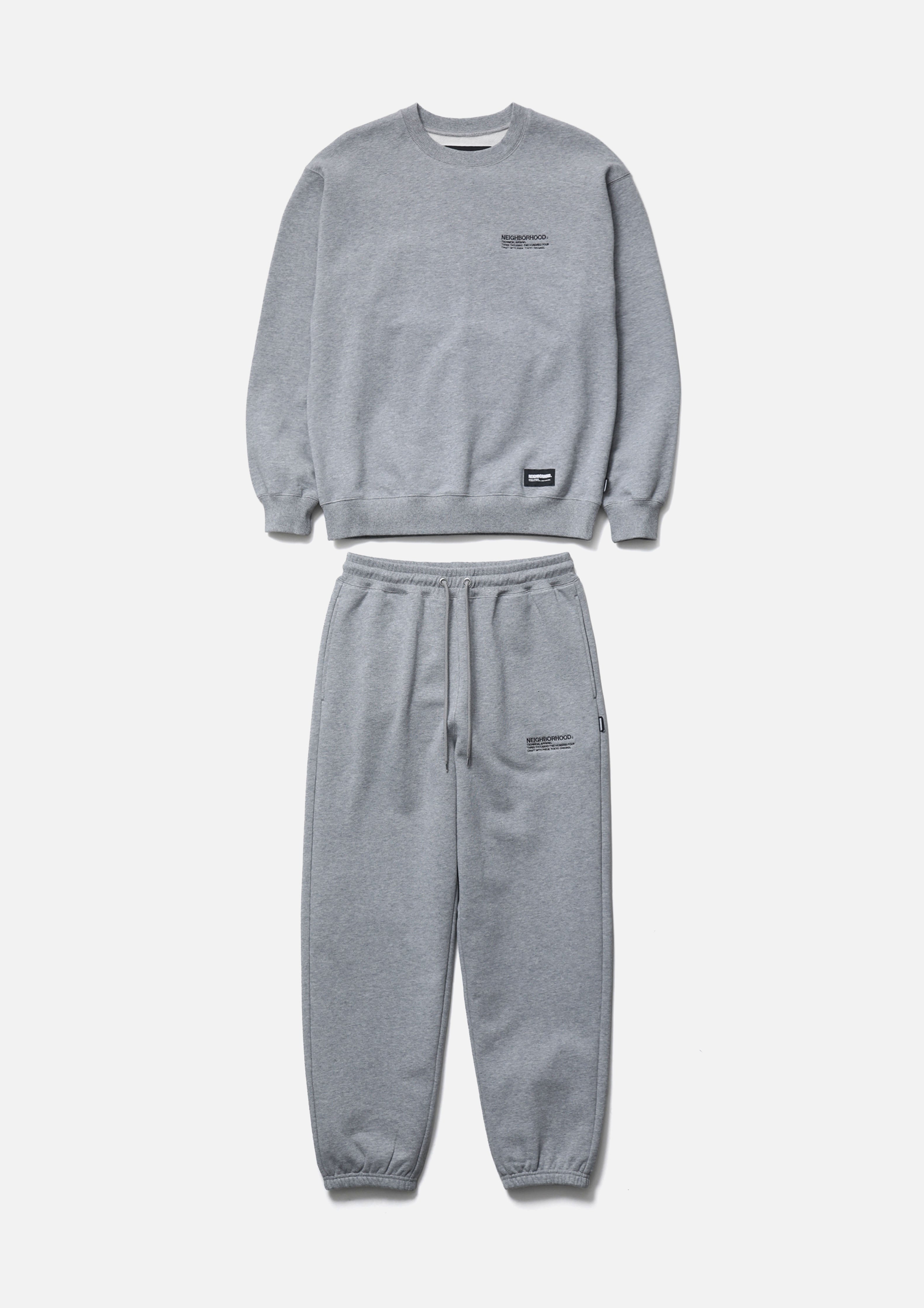 Neighborhood Home Set Up Sweatanzug Grau Baumwolle Set