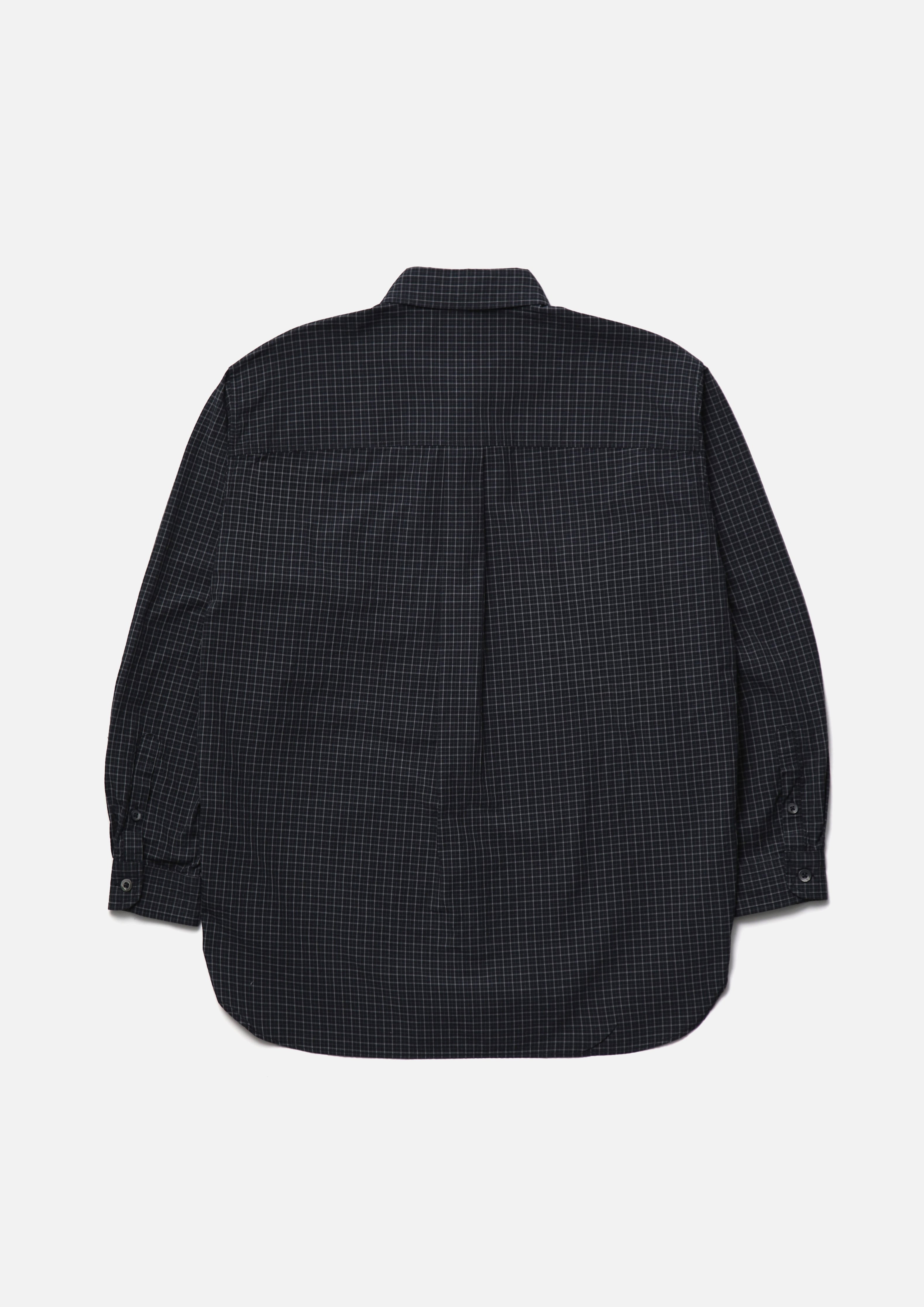 Neighborhood Plaid Pattern BD Hemd LS Weiß Bio-Baumwolle