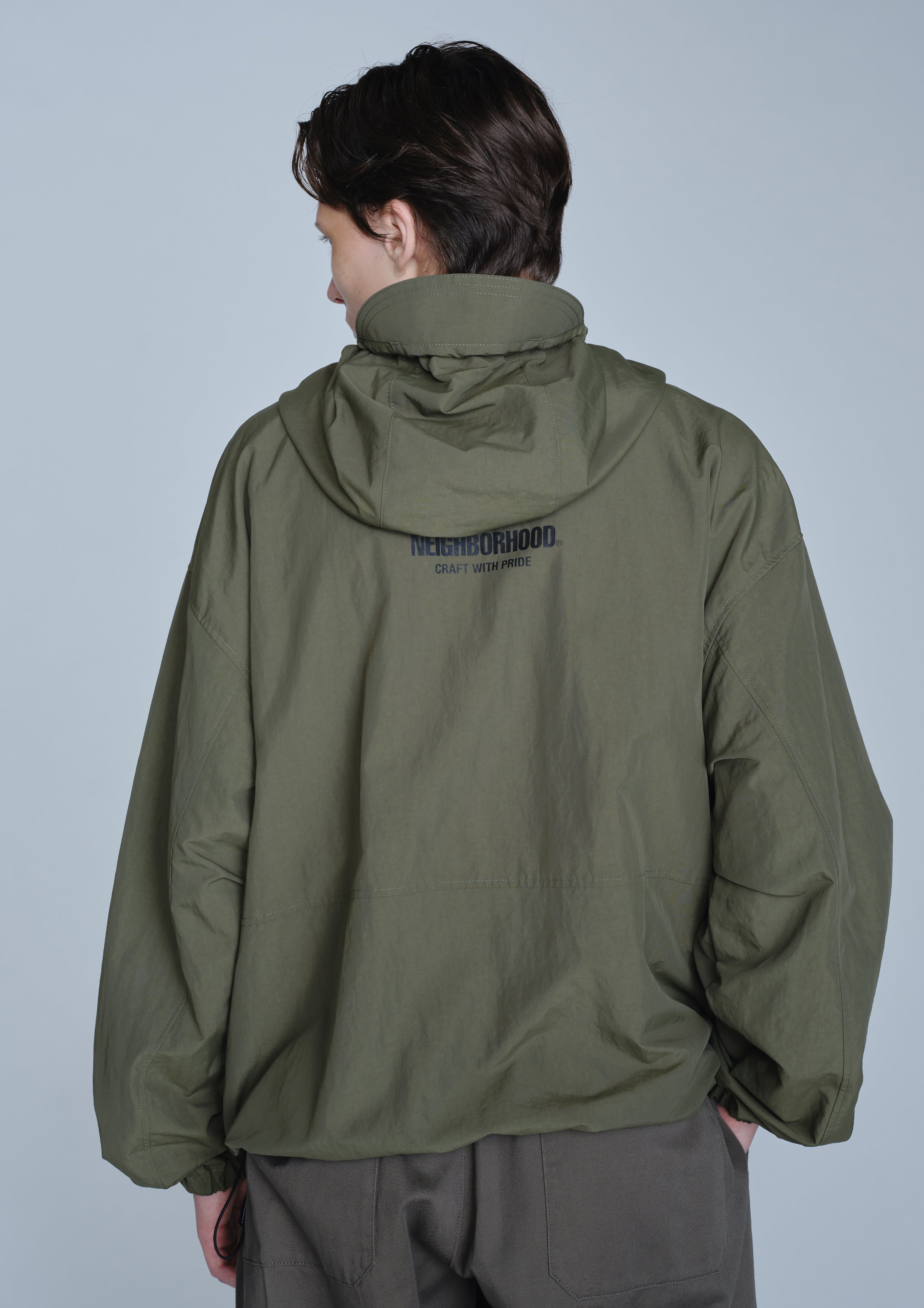 Neighborhood Utility MP Jacket Mountainparka Schwarz Nylon Kapuze