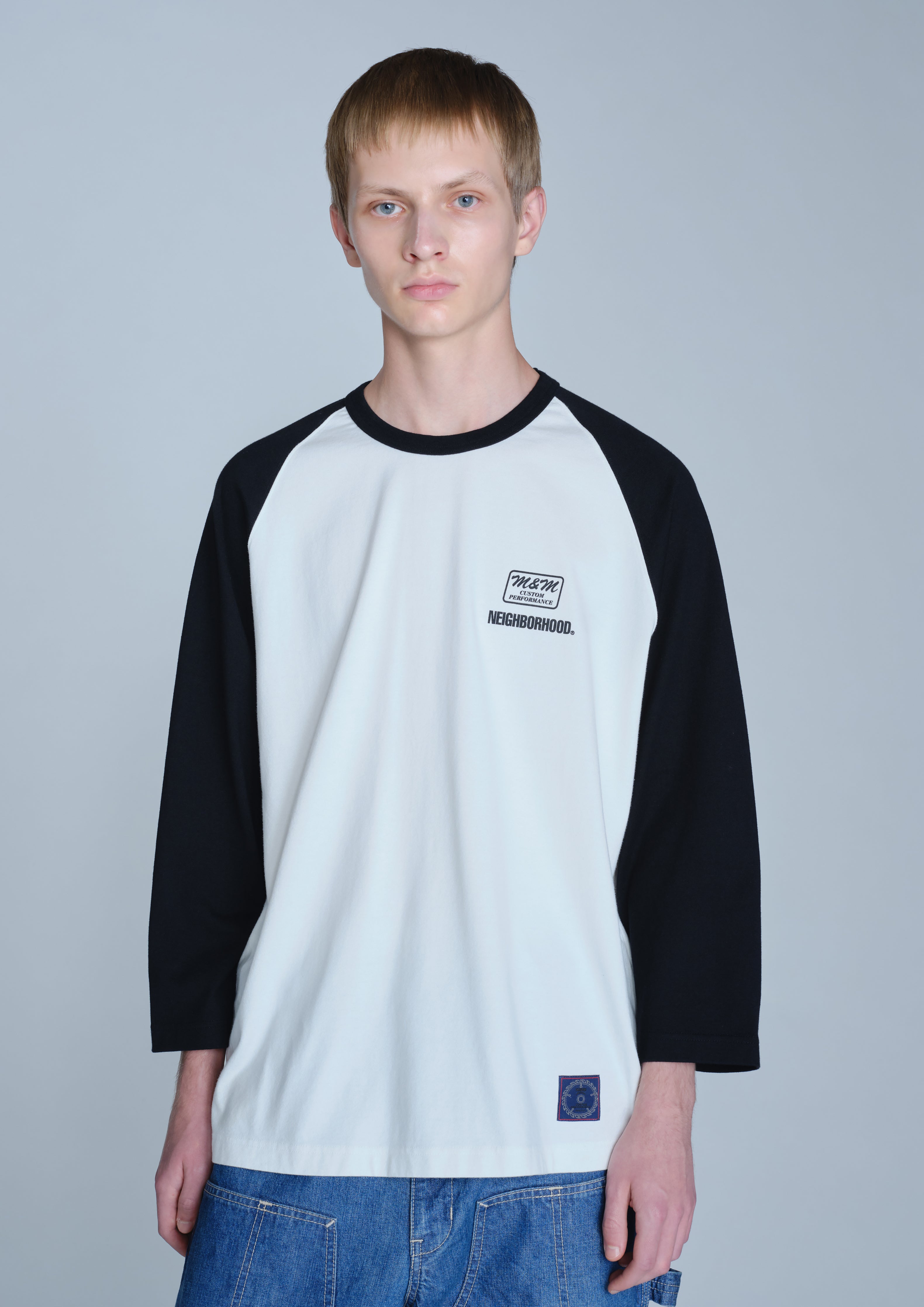Neighborhood NH X M&M Classic Raglan 3Q Shirt Navy M