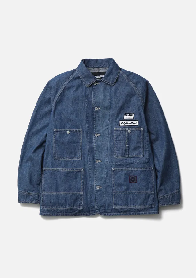 Neighborhood NH x M&M Coverall Jacke Jeans Indigo 11oz