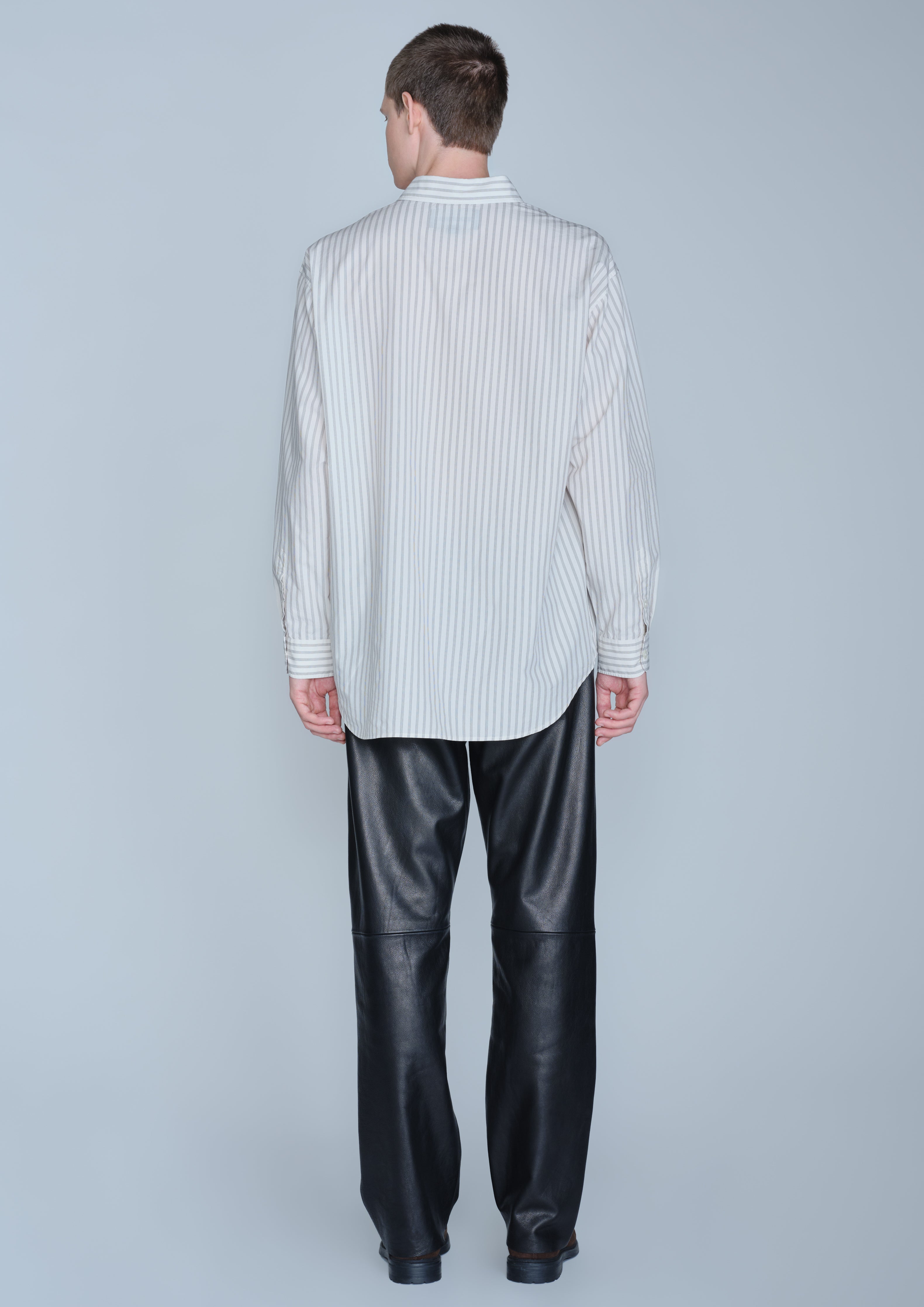 Neighborhood Stripe Shirt LS Hemd grün Streifen Baumwolle
