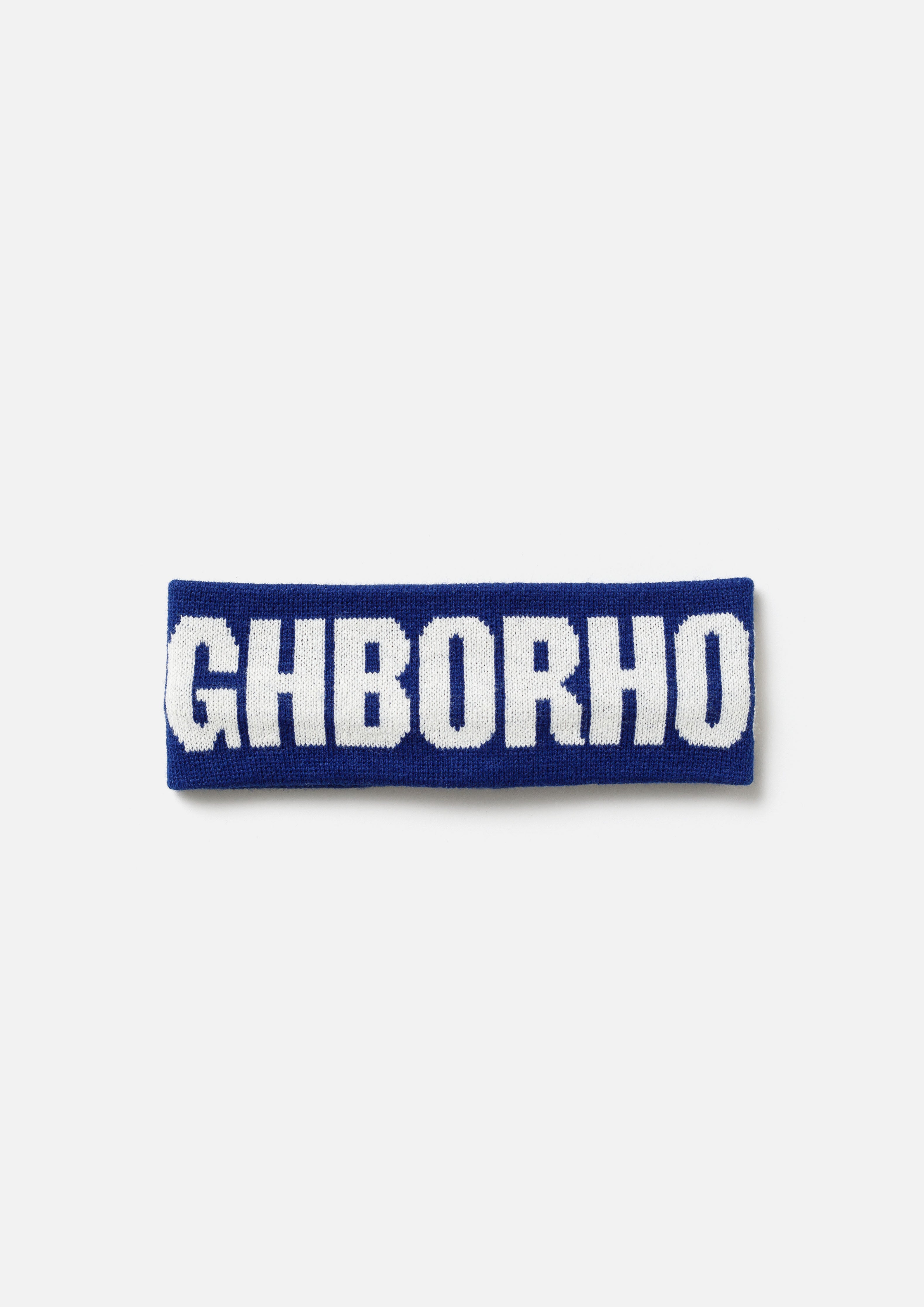 Neighborhood Logo Hair Band Stirnband Weiß