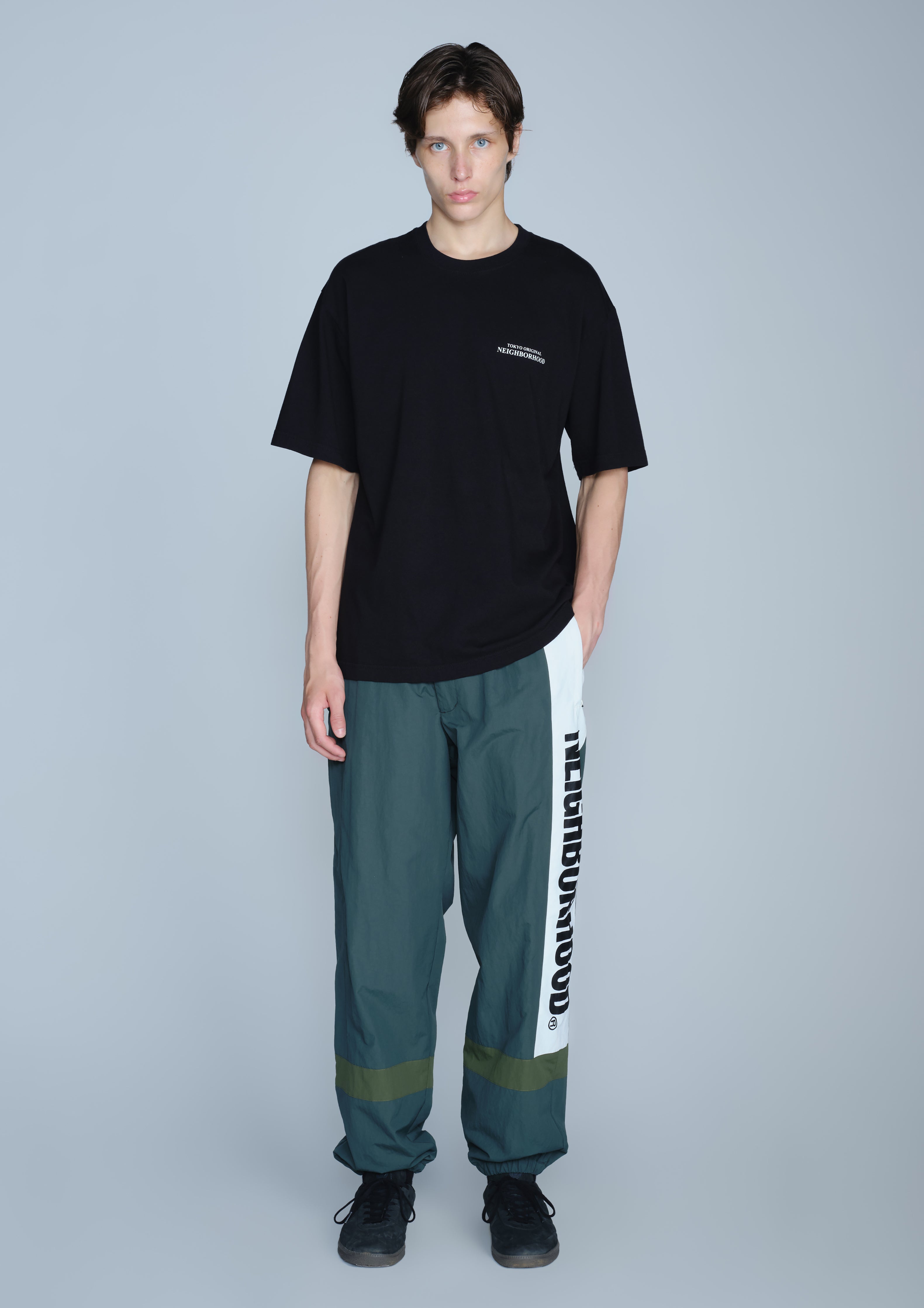 Neighborhood Track Pants Trainingshose Navy Nylon