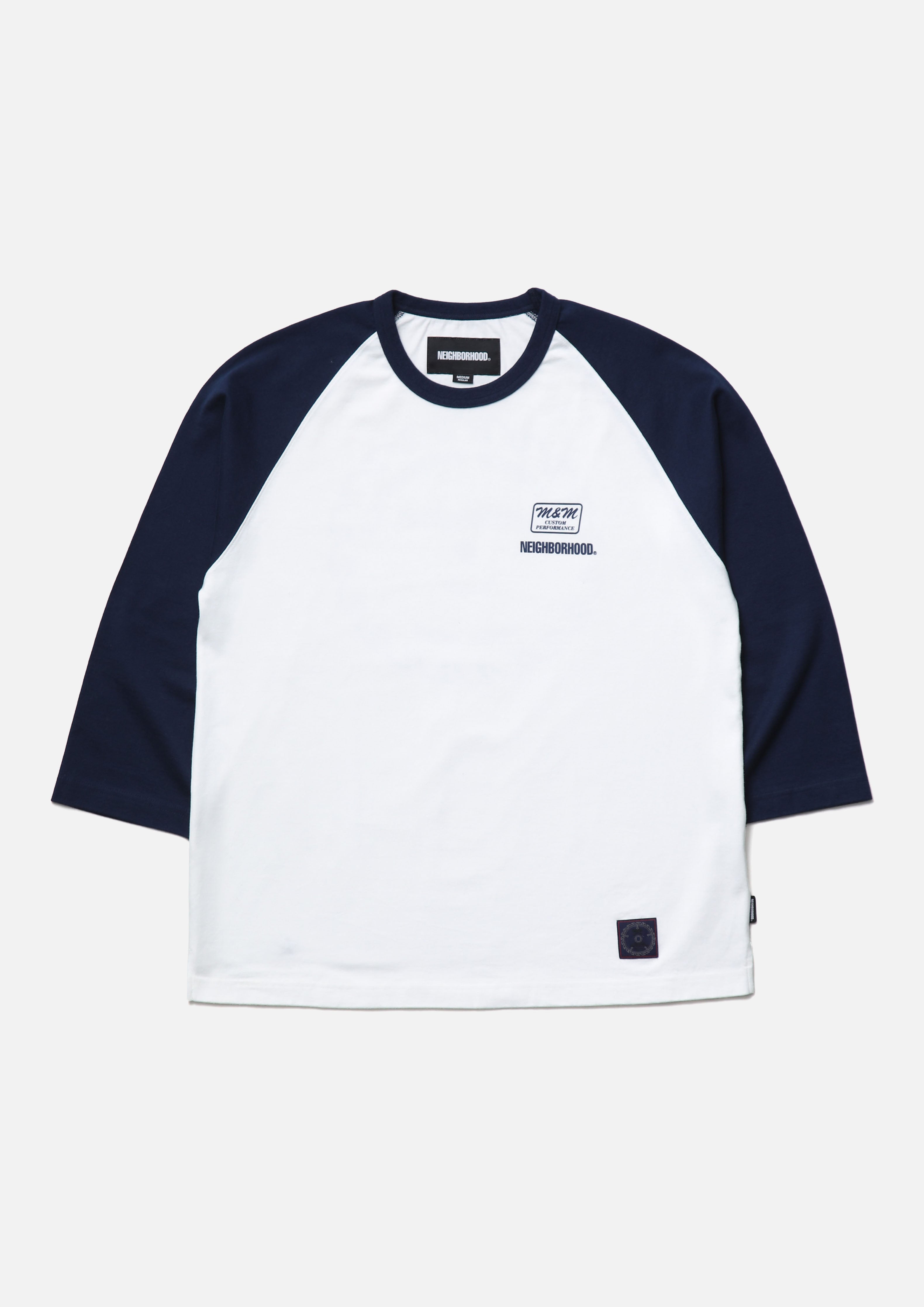 Neighborhood NH X M&M Classic Raglan 3Q Shirt Navy M