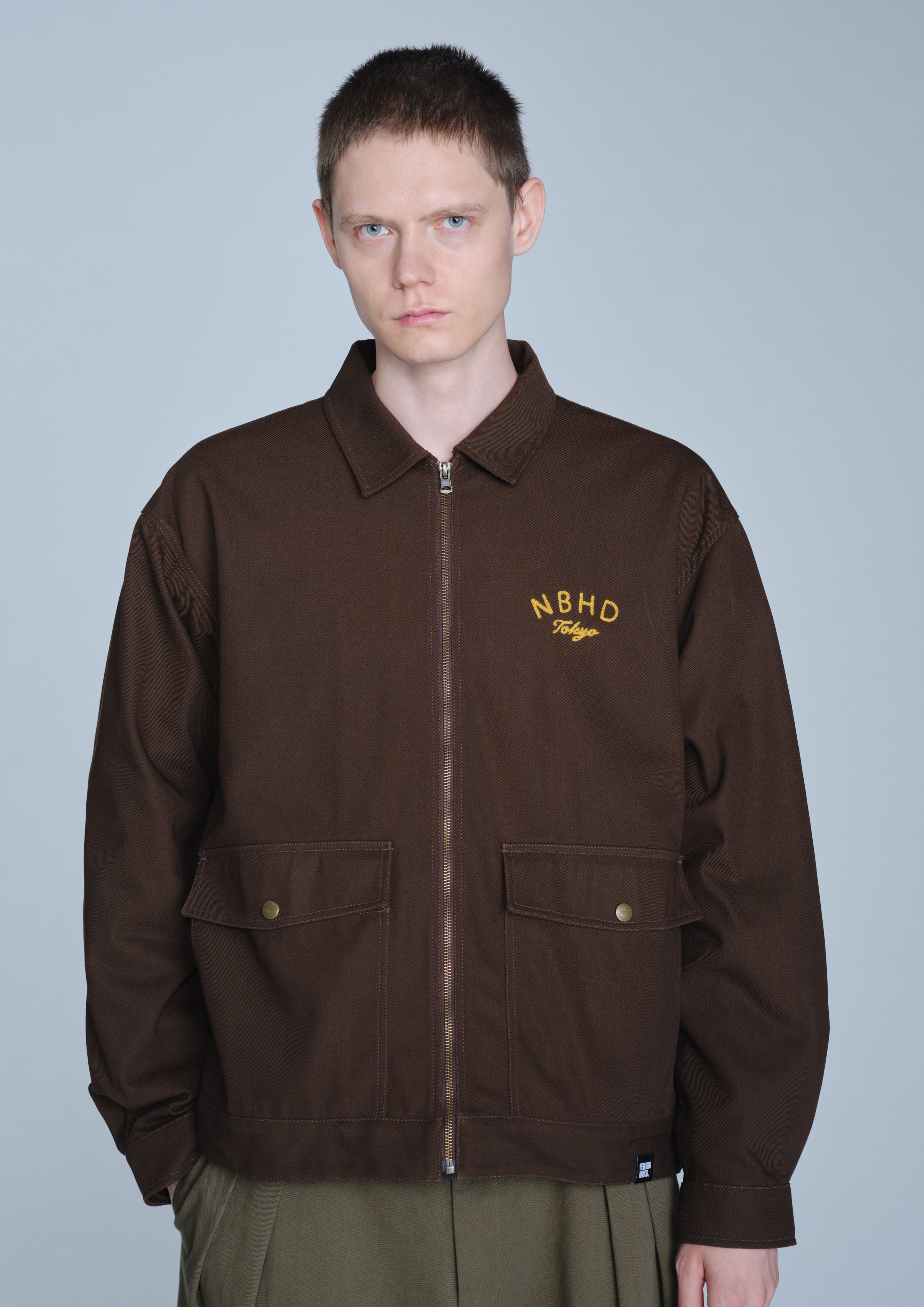 Neighborhood Zip Work Jacket-1 Arbeitsjacke Braun Gr.M