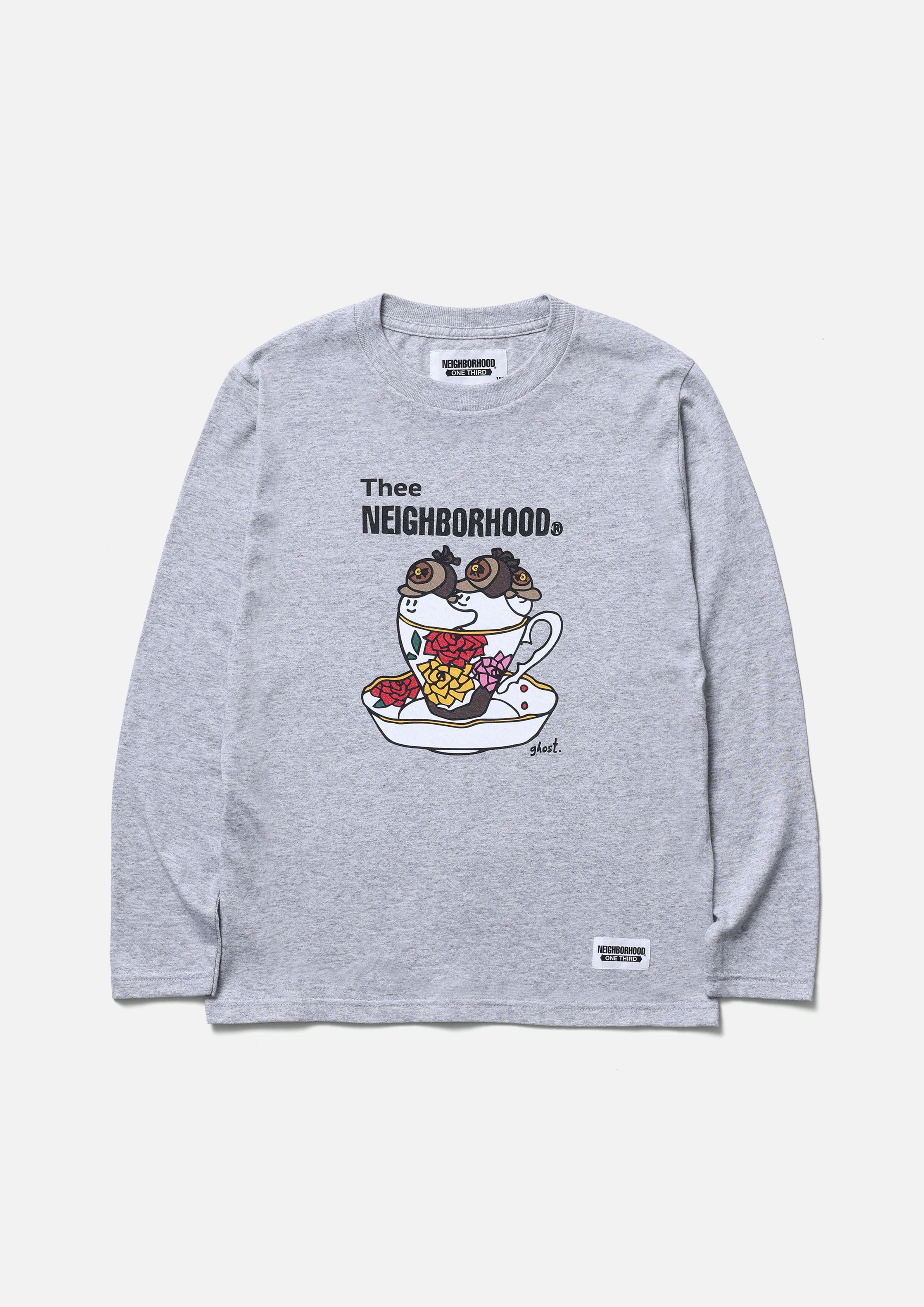Neighborhood OT Tee LS-4 Longsleeve Weiß 130 Ghost-Print