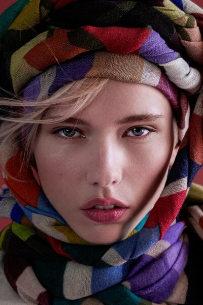 Barbieri Sciarpe Stripe Wollschal Wolle gestreift