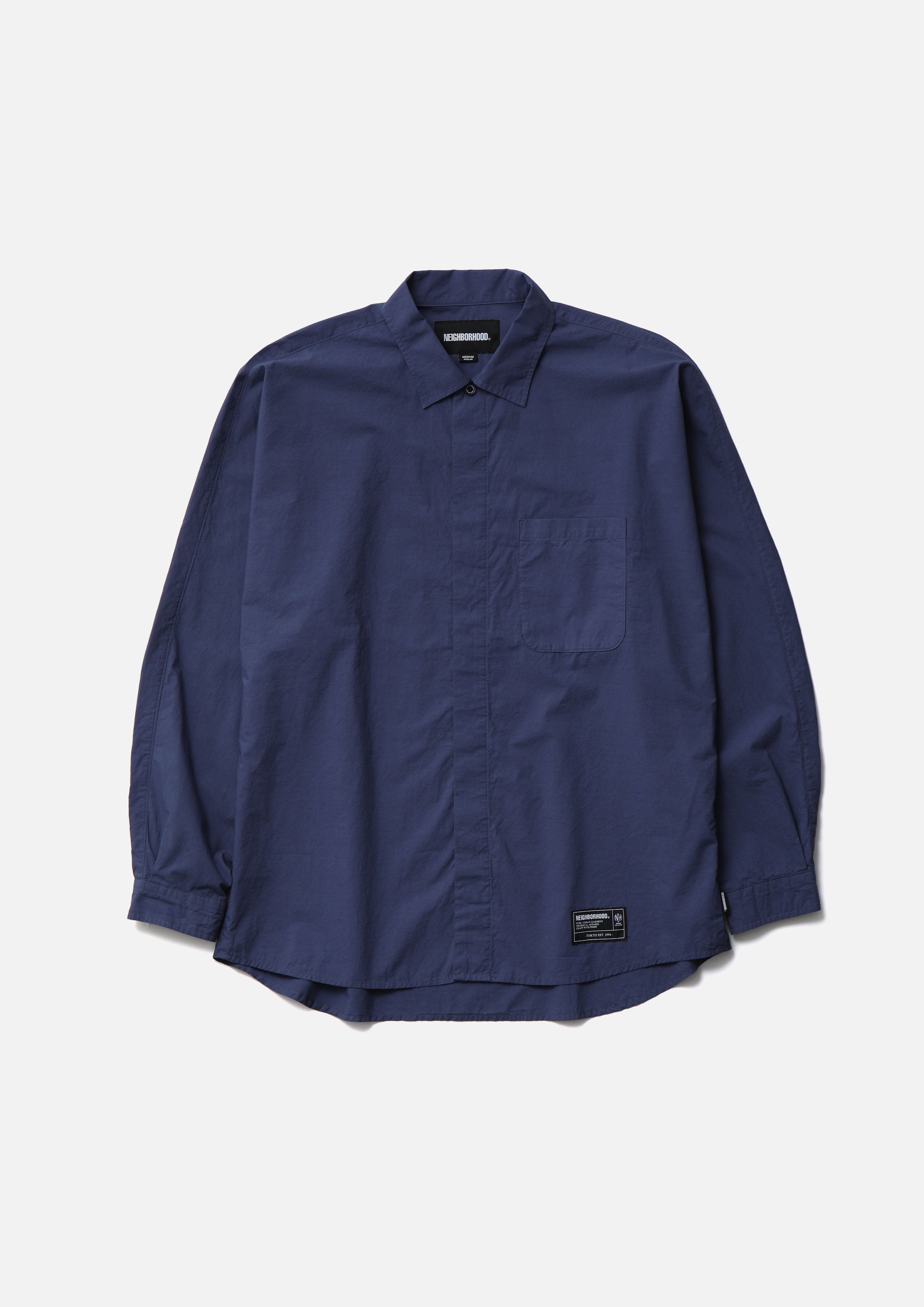 Neighborhood Dolman Sleeve Shirt LS Hemd Weiß Baumwolle