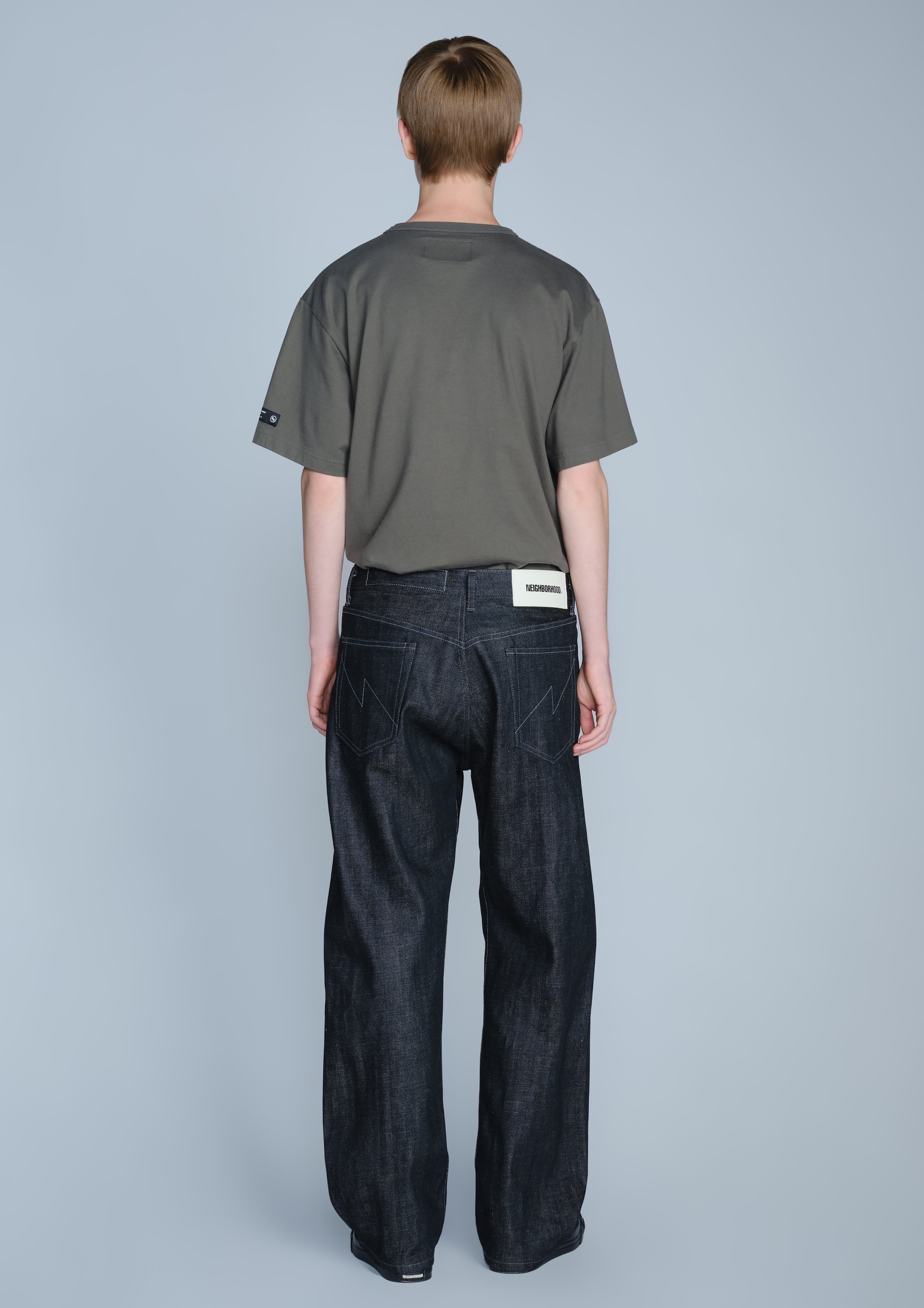 Neighborhood Rigid Denim Full Cut Pants Jeans Schwarz