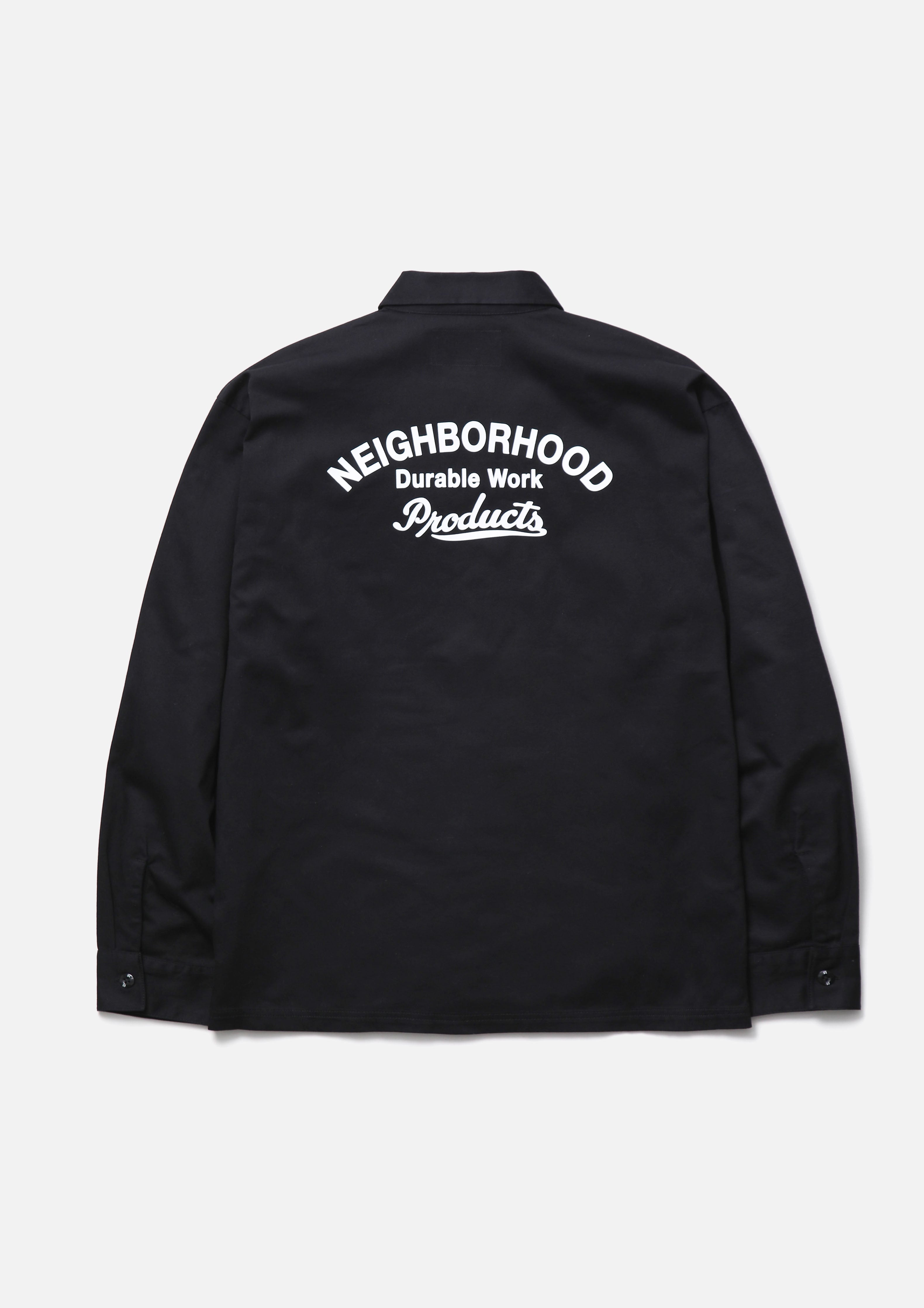 Neighborhood Classic Work Shirt LS Hemd Blaugrau