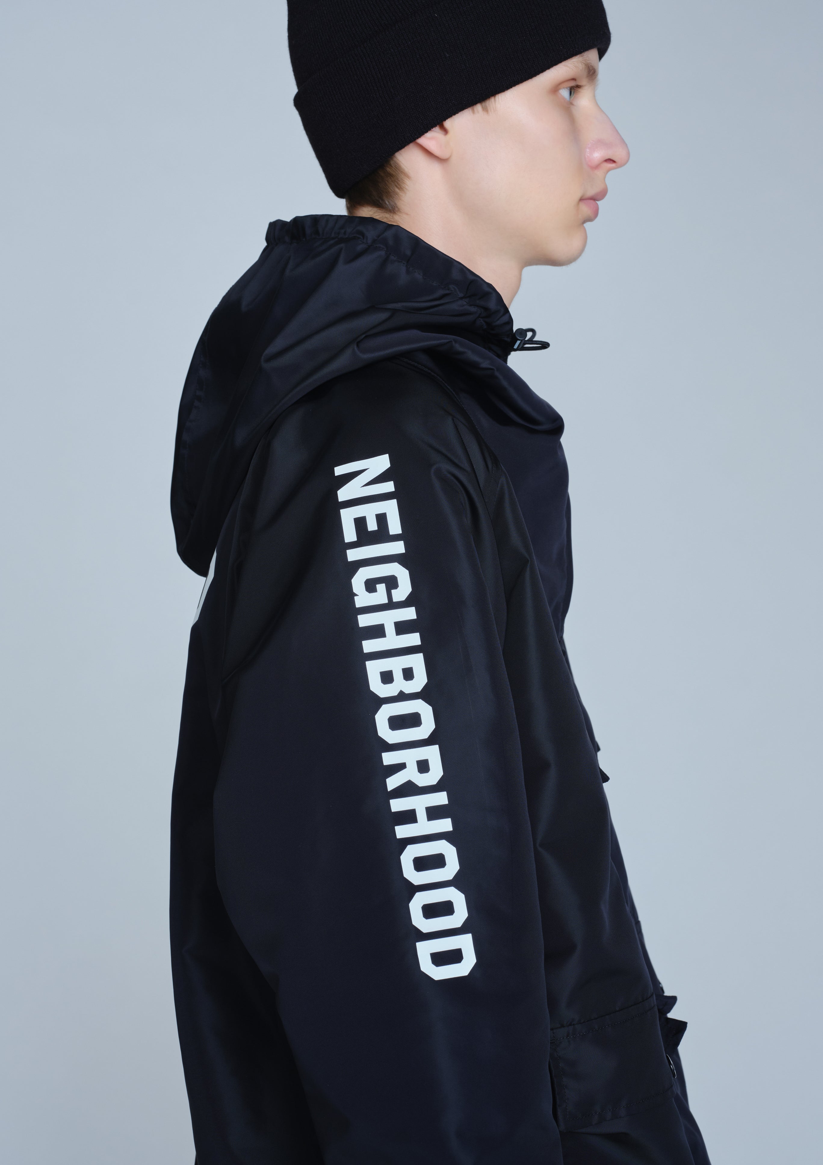 Neighborhood Jackets Anorak Jacket Nylon Schwarz M