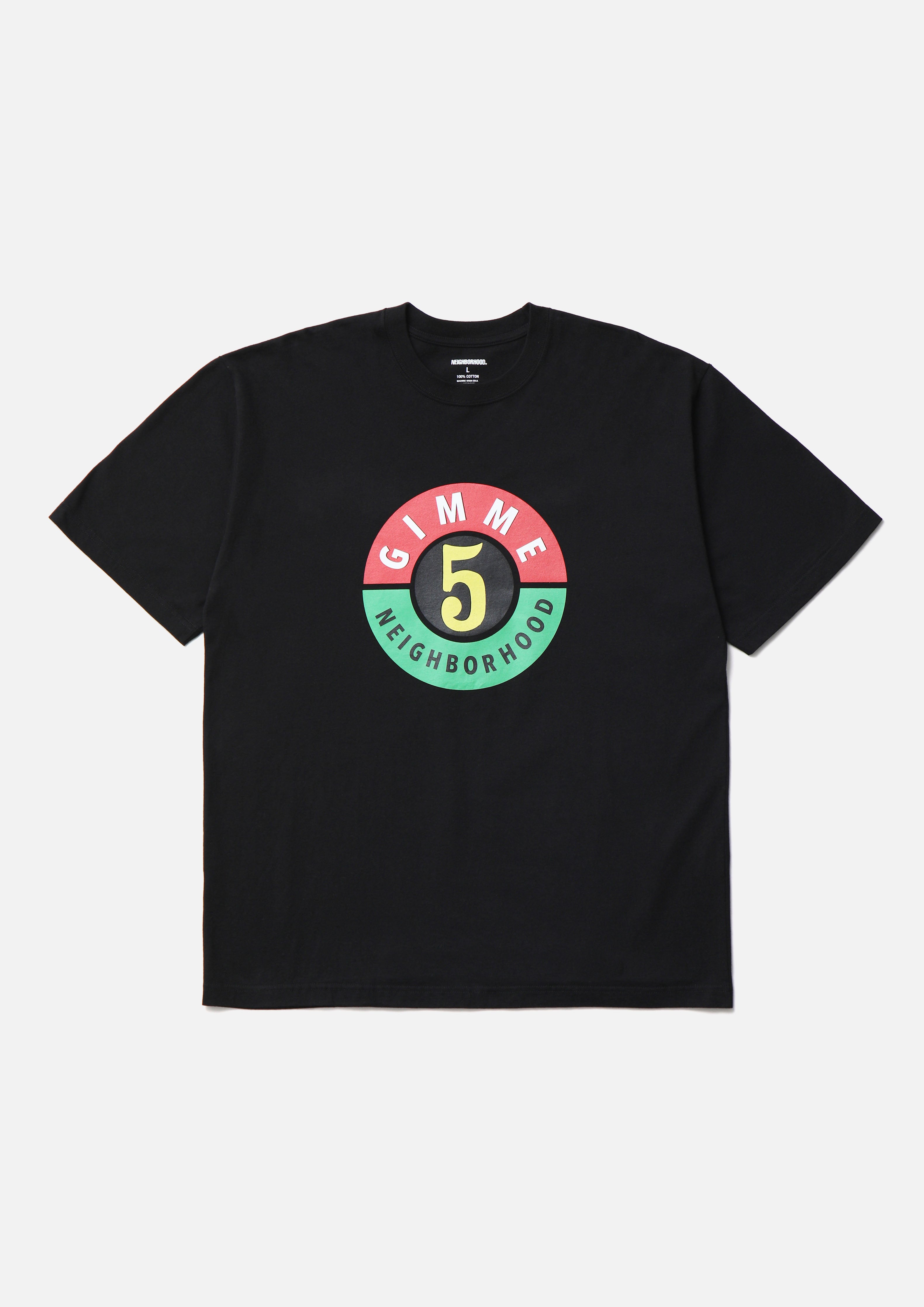Neighborhood x Gimme Five Tee SS-3 T-Shirt Weiß M Baumwolle