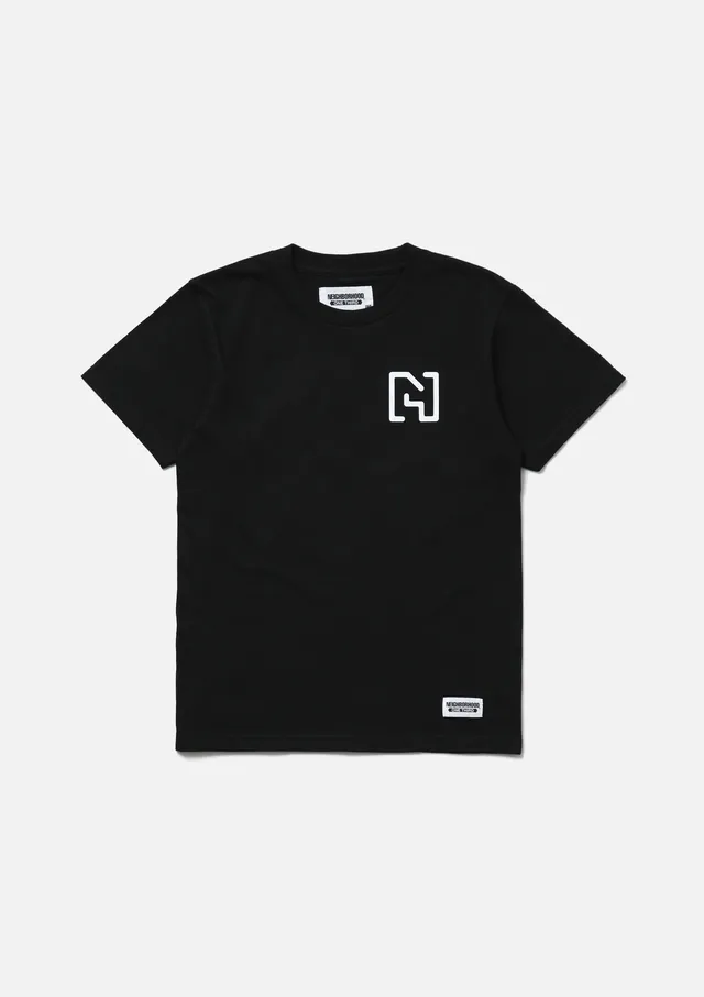 Neighborhood OT Tee SS-1 Kinder T-Shirt Schwarz Print