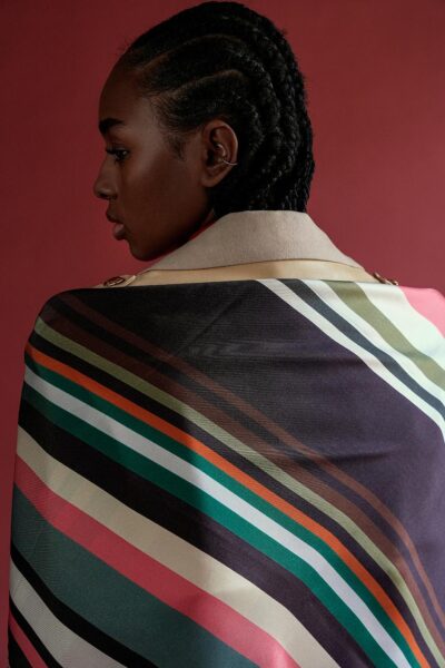 Barbieri Foulard Design Seidentuch 100x100 reine Seide