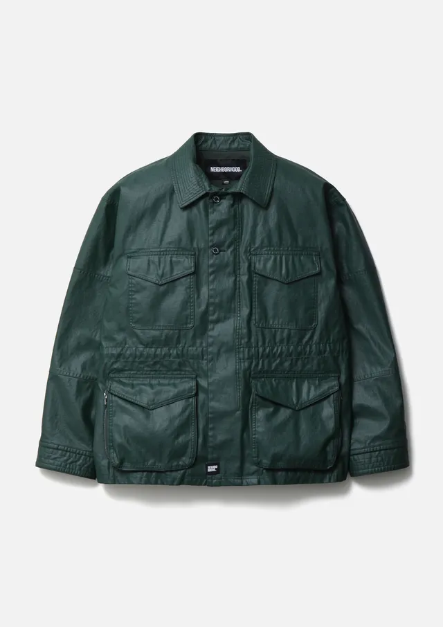 Neighborhood Coated M-43 Type Jacket Feldjacke Grün M Baumwolle
