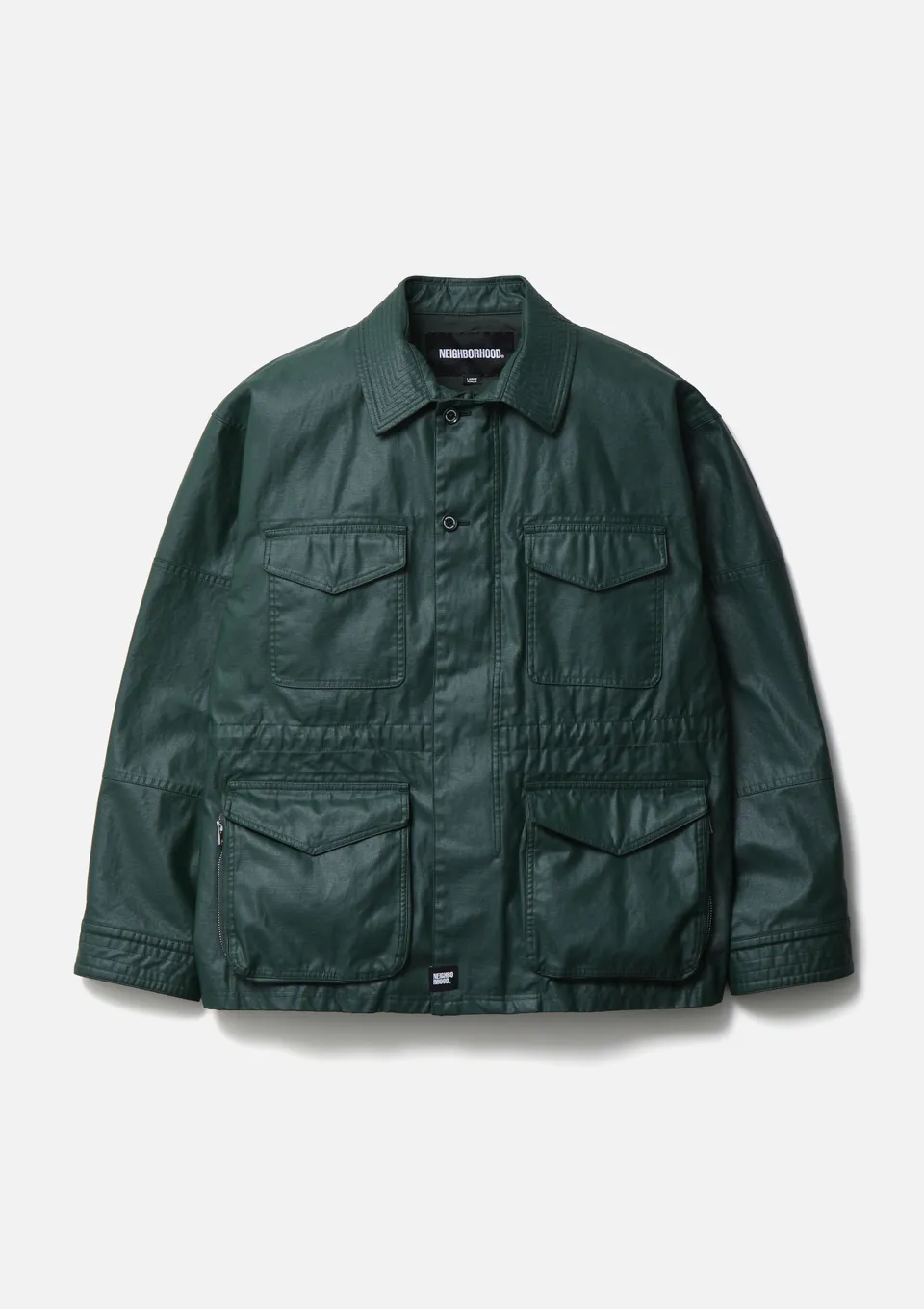 Neighborhood Coated M-43 Type Jacket Feldjacke Grün M Baumwolle