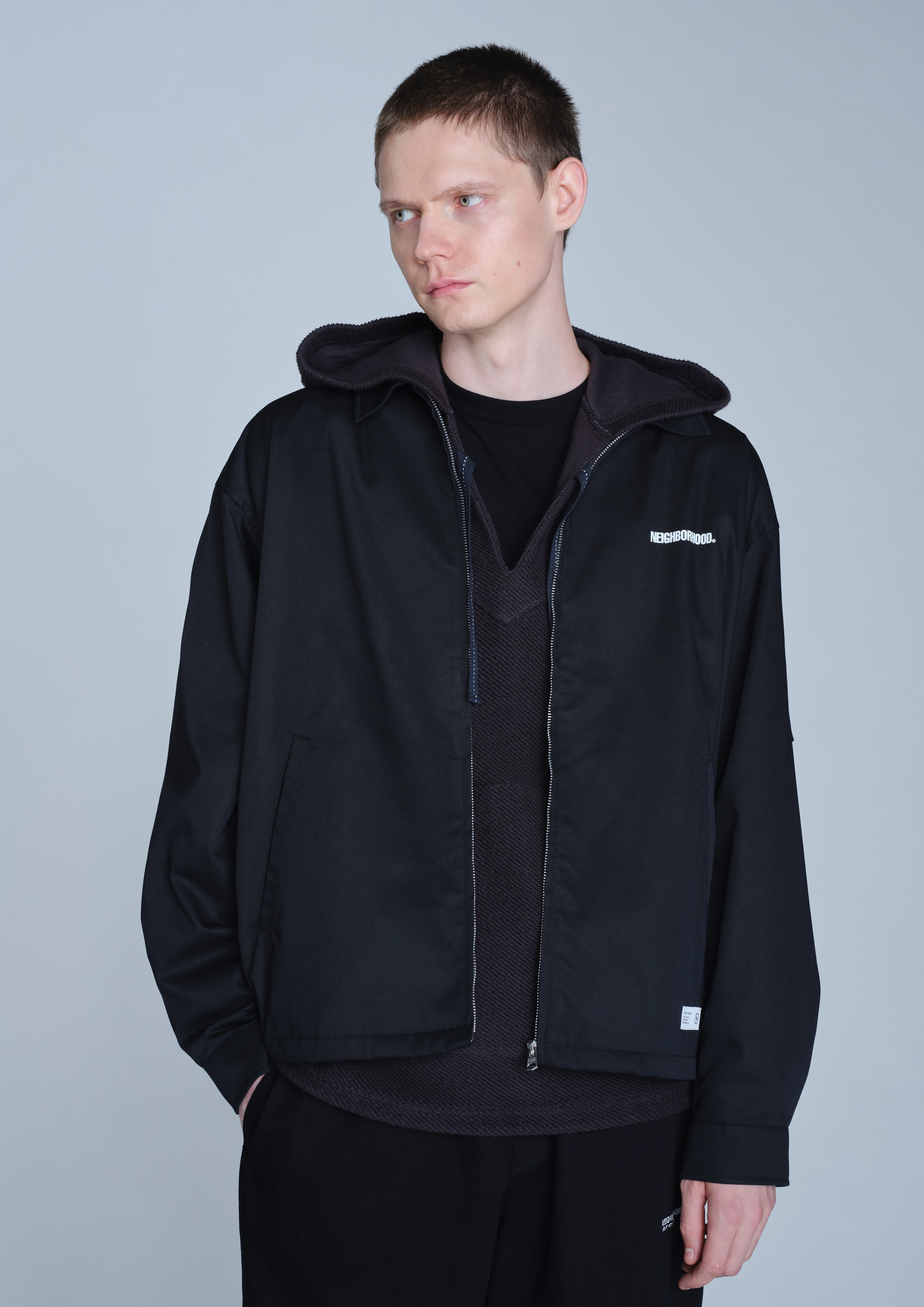 Neighborhood Zip Work Jacket-2 Jacke Schwarz M T/C-Twill