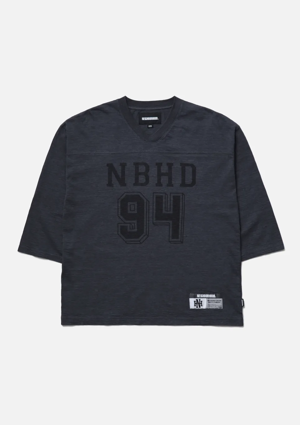 Neighborhood Football Shirt T-Shirt Schwarz 94 Print